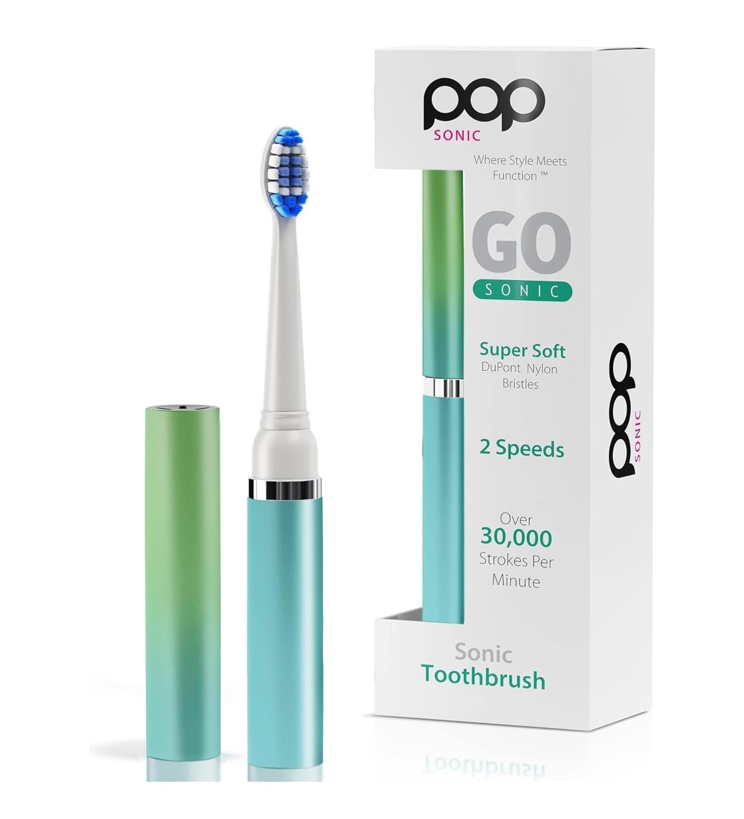 Pop Sonic Ombre Electric Toothbrush for Kids | Travel-Friendly 2 Speed 15 000-30 000 Strokes/Minute Durable Dupont Bristles - International Shipping Available - Buy Online on GoSupps.com