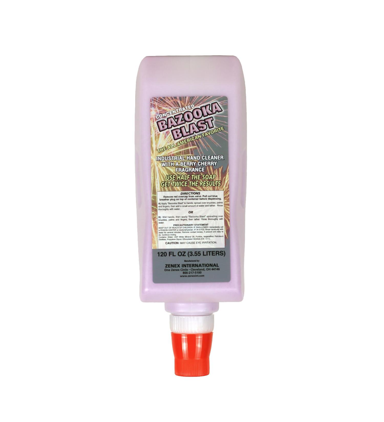 Zenex Bazooka Blast Hand Soap - Heavy-Duty Industrial Cleaner Pumice-Powered Grime Remover Moisturizing Berry Cherry Scent | 3.55 L | International Shipping Available - Buy Online on GoSupps.com