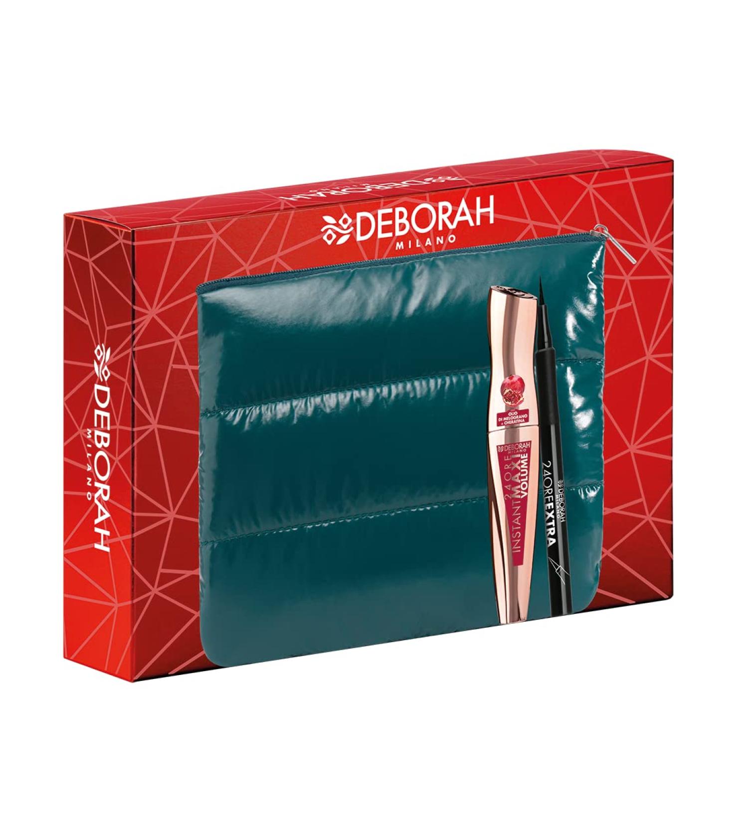  DEBORAH Deborah Milano Gift Idea No. 07 Including Instant Maxi Volume Mascara Pomegranate Oil and 24 Hour Eyeliner Pen Extra Black - Buy Online on GoSupps.com