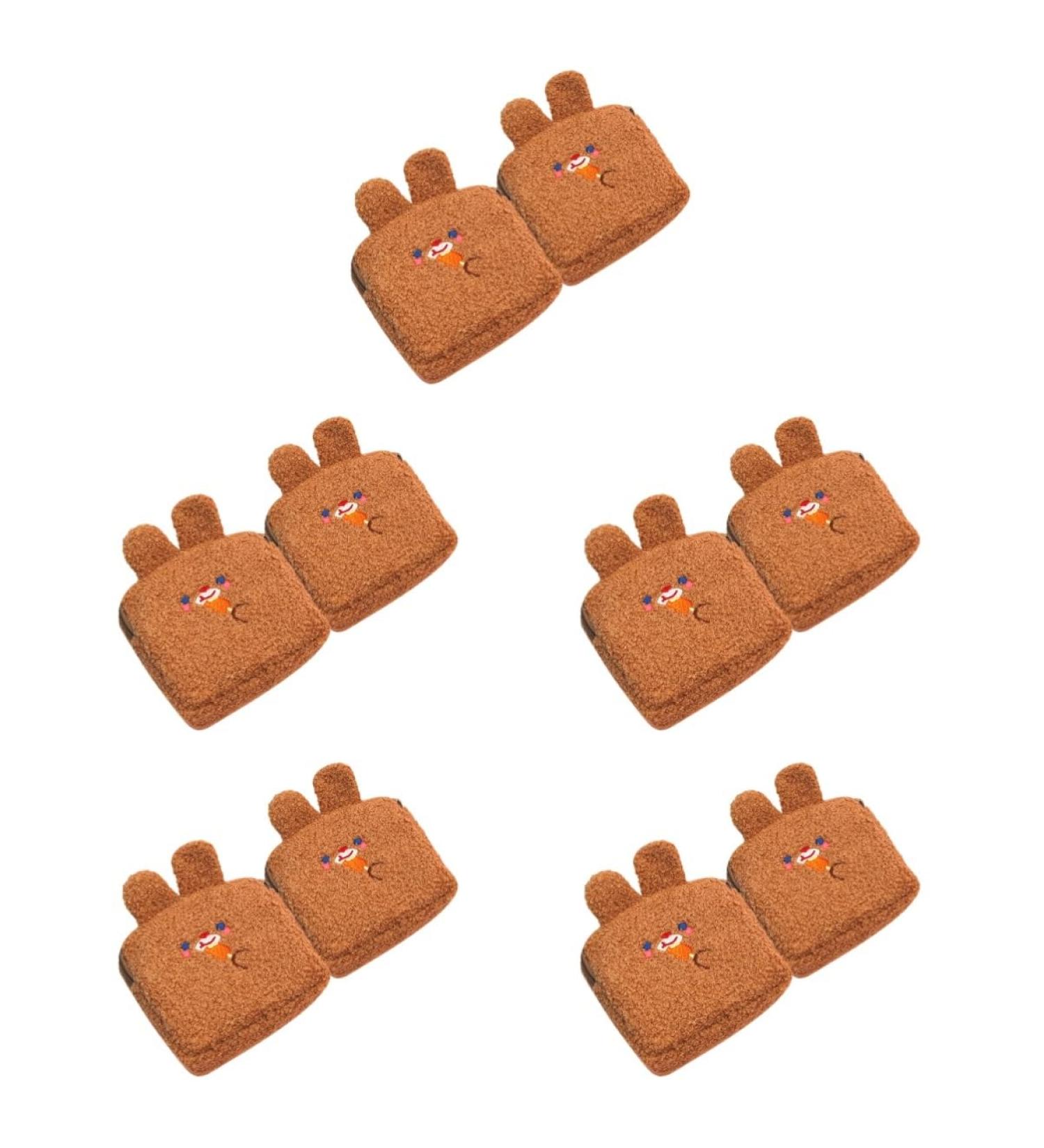 Mobestech 10 STK Plush Wallet Pocket - Kawaii Sanitary Organizer for Menstrual Bandages Breastfeeding Inserts & Makeup | Cute Cosmetic Bag - Buy Online on GoSupps.com