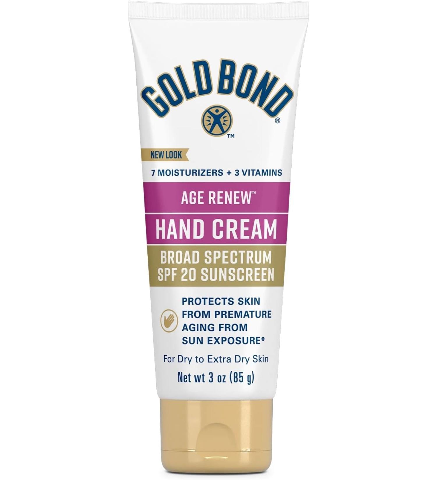 Gold Bond Ultimate Hand Cream 3 oz - SPF 20 Age Defense Moisturizer - Buy Online on GoSupps.com