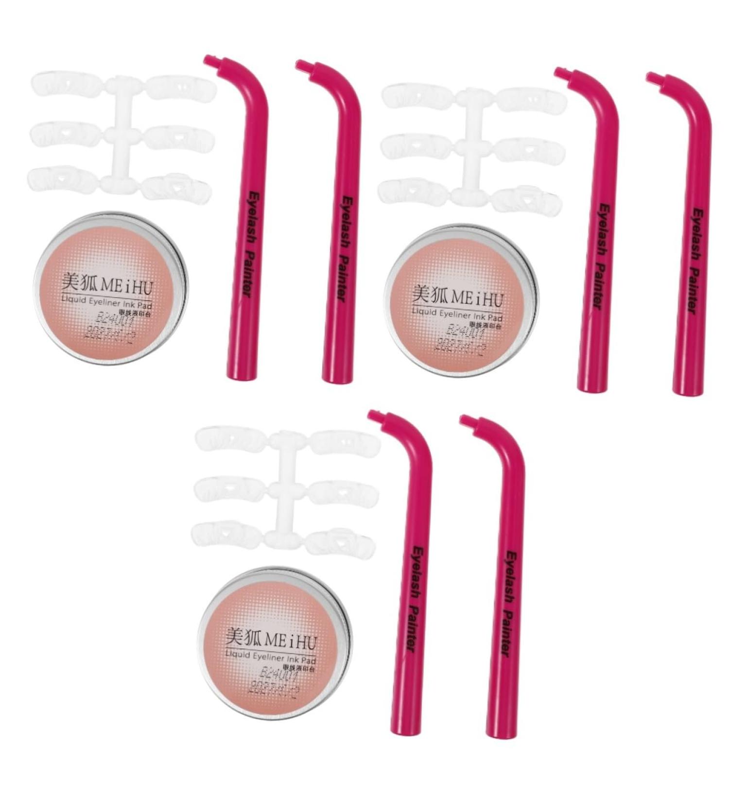 minkissy 3 Sets Eye Makeup Aid Eyelash Stamp for Beginner Eyelash Guide Eyelashes Prints Stamp Eyeliner Stencils Lower Eyelash Makeup Tool Stamp Eyelash Lower Lashes Stamp for Women - Buy Online on GoSupps.com