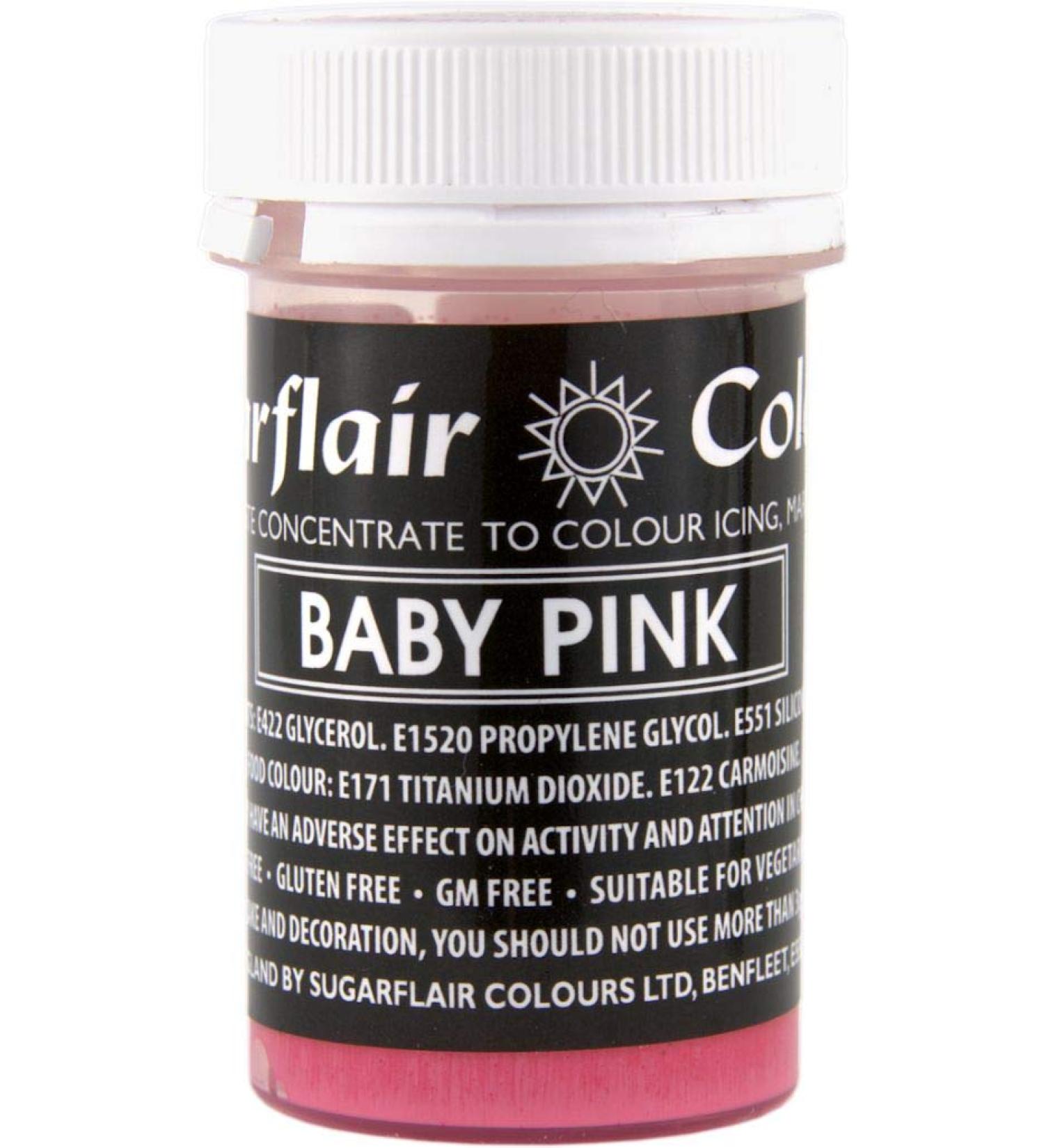 Sugarflair PASTEL Concentrated Paste Food Colour - Baby Pink :: Perfect for all Cake Making and Colouring - Buy Online on GoSupps.com