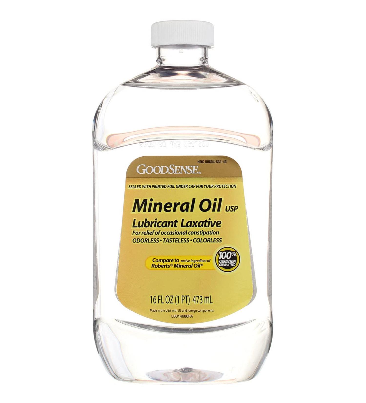 GoodSense Mineral Oil Lubricant Laxative 16 fl oz - Gentle Constipation Relief - Buy Online on GoSupps.com