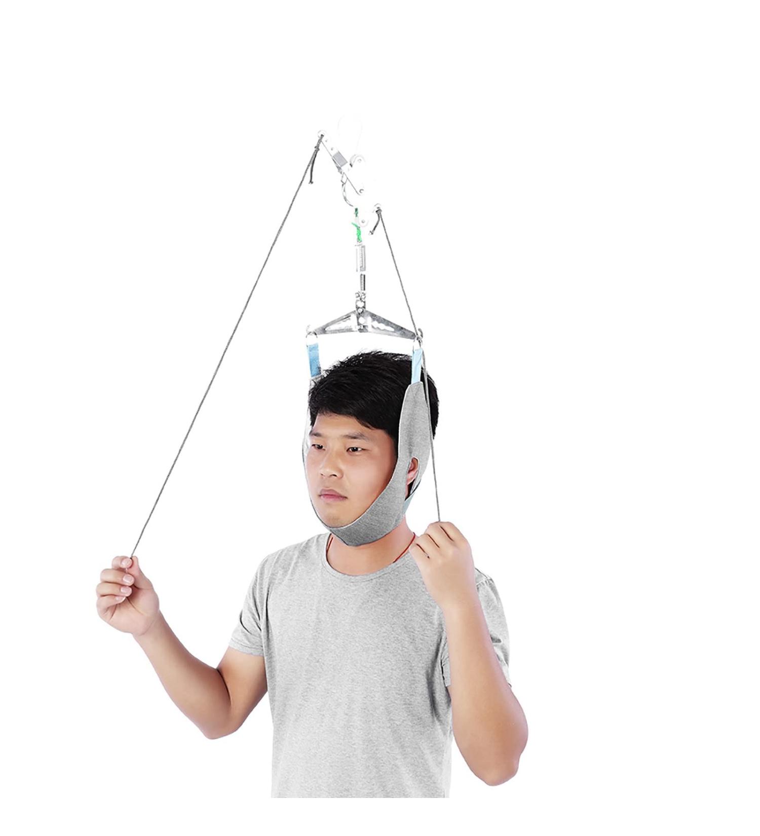 Cervical Traction Neck Brace - Adjustable Pain Relief Stretcher | Fixation Gear for Neck Correction - Buy Online on GoSupps.com