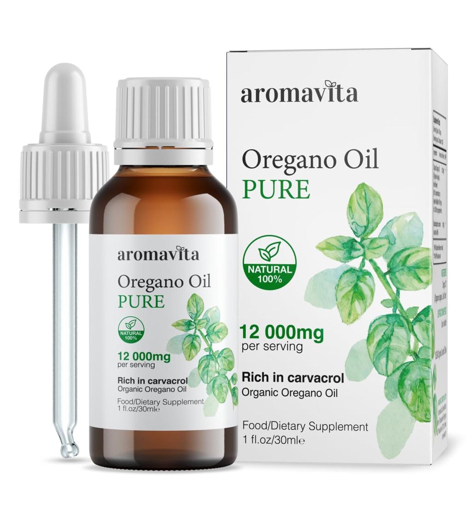 Essential Organic Oil of Oregano-100% Pure Undiluted Greek Oregano Oil with Carvacrol - Over 86% Non-GMO Extra Strength Oregano Oil Organic Liquid Drops 1 FL.OZ/30ml 1 Fl Oz (Pack of 1) - Buy Online on GoSupps.com