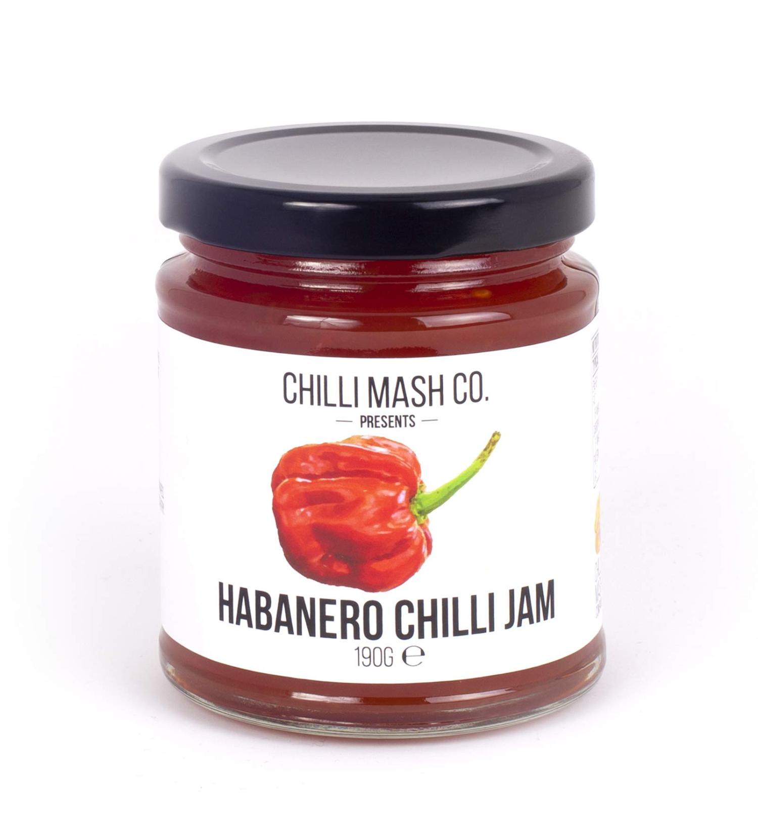 Habanero Chilli Jam | Chilli Mash Company | Medium Heat | UK Grown Chillies | 190g | British Made Product | Vegan and Vegetarian Friendly | Delicious Sweet Chilli Jam - Buy Online on GoSupps.com