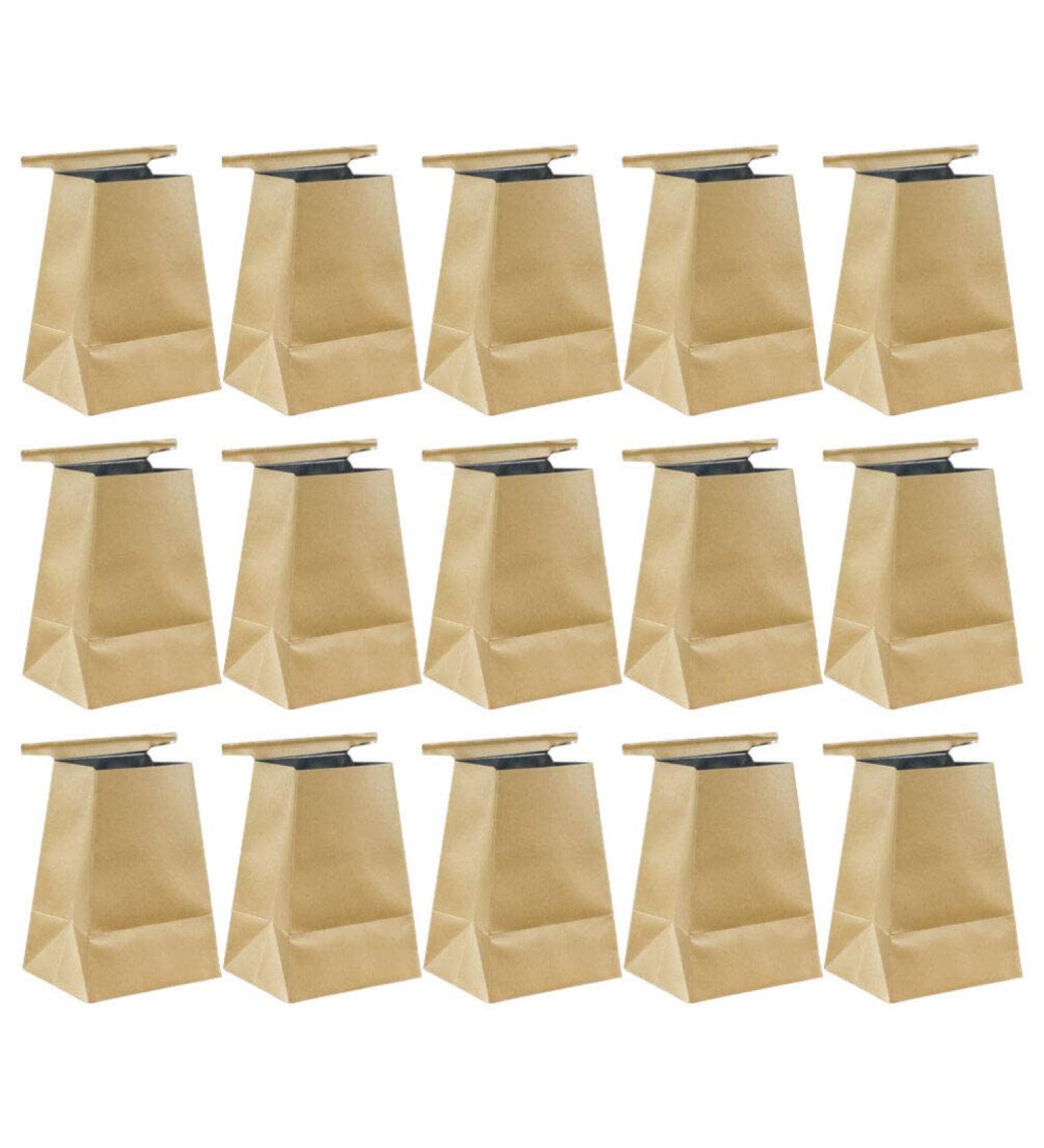 Healifty Kraft Paper Disposable Emesis Bags - 15pcs Mini Vomit Bags for Airplane Travel - Buy Online on GoSupps.com
