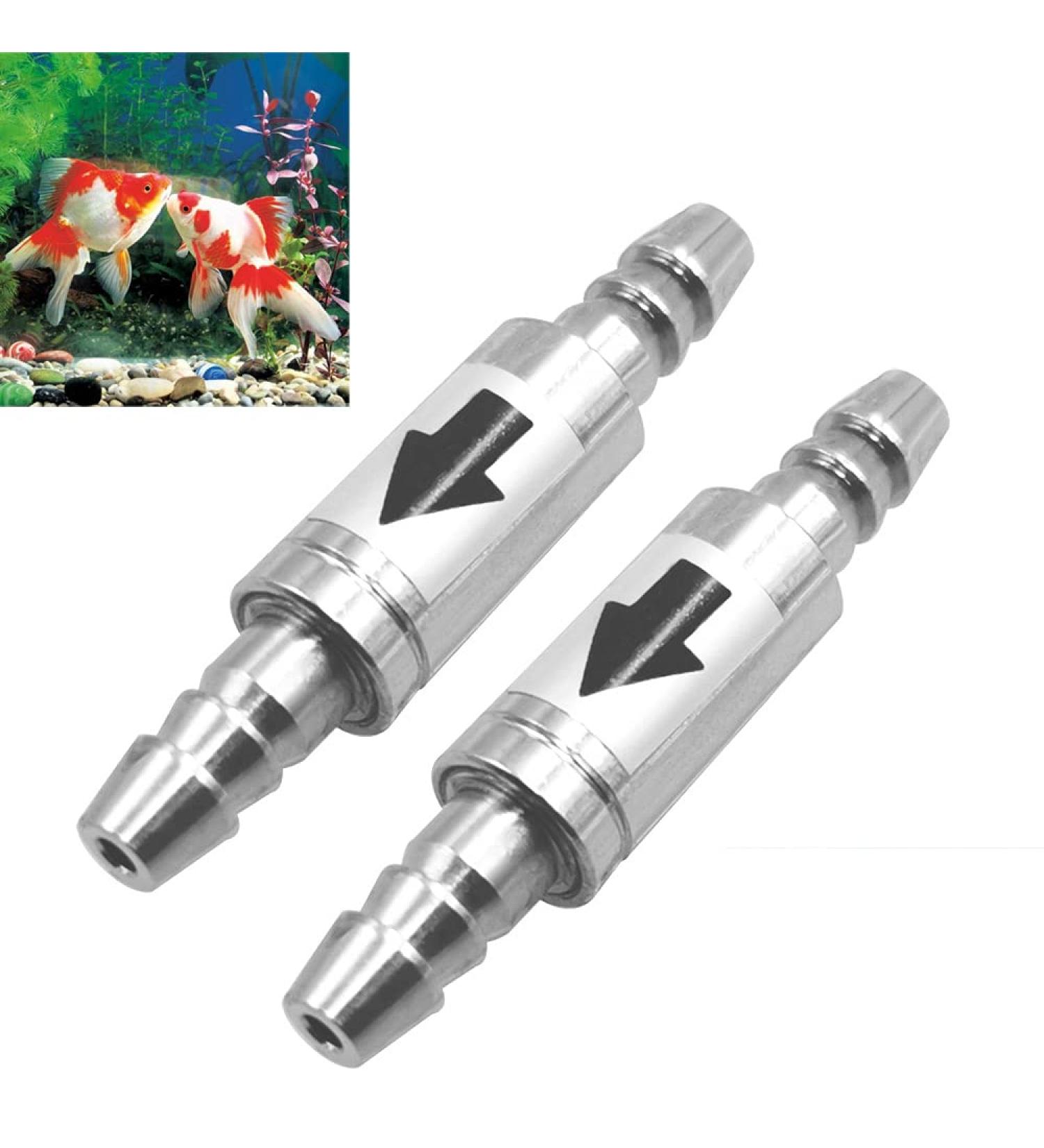 Greluma 2 STK Stainless Steel Anti-Backflow Valves for 4mm CO2 Line - Aquarium Diffuser & Controller - Buy Online on GoSupps.com