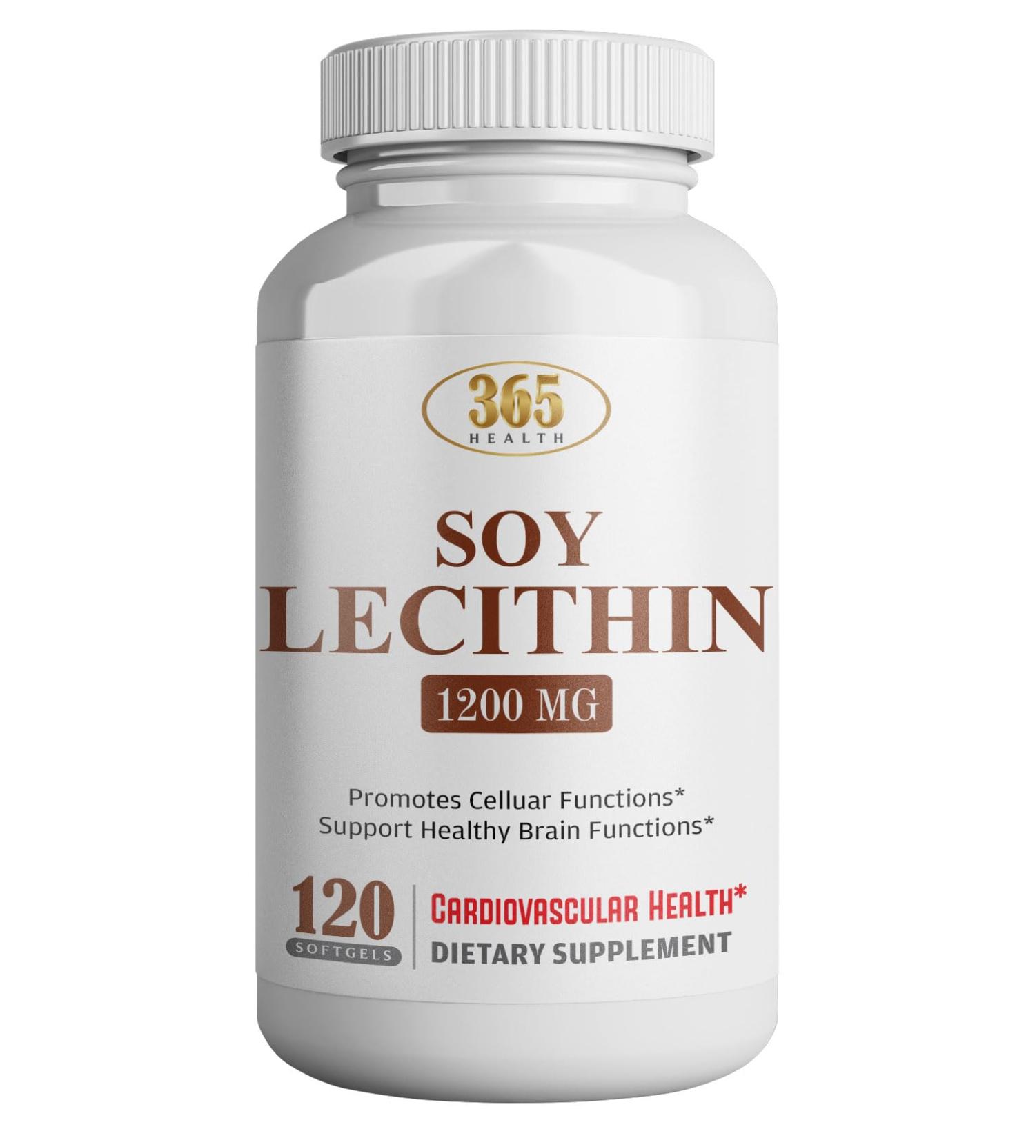 HEALTH LFE Lecithin 1200mg High Potency 120 Softgels Natural Combination of Essential Fatty Acids to Support Brain & Nerve Function- Lecithin Food Grade 1200mg per Serving Dietary Supplement - Buy Online on GoSupps.com