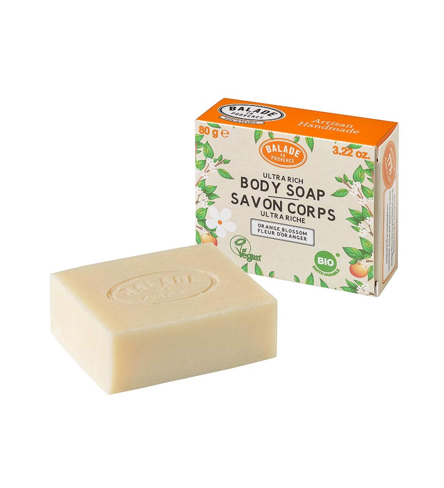 Organic Body Soap - Orange Flower | Natural Skincare for All - International Shipping - Buy Online on GoSupps.com