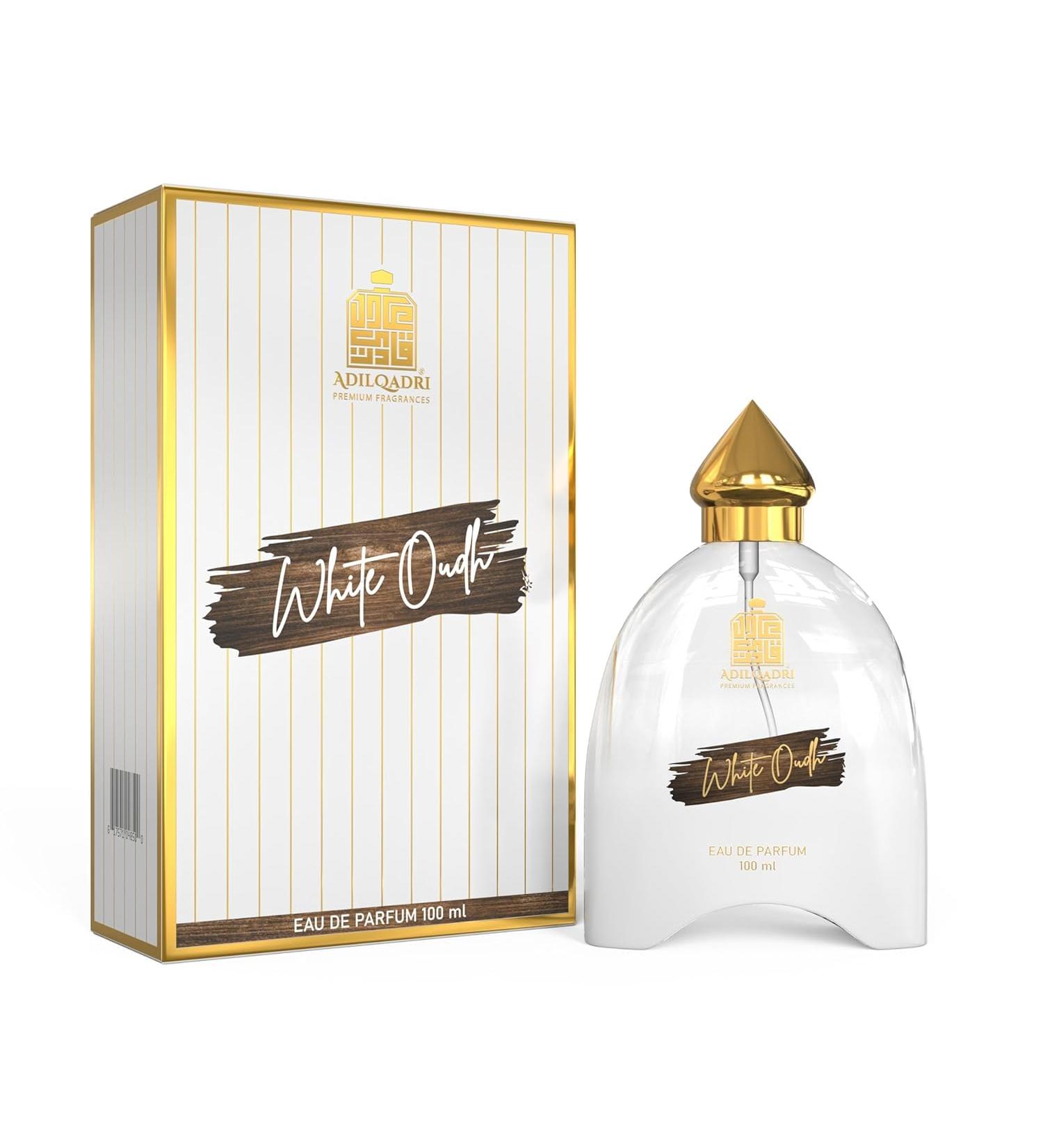 The-Adil'qadri White Oudh Perfume Masculine Woody Oudh Fragrance 3.38 Fl Oz Long Lasting Scent for Men Eau De Parfum