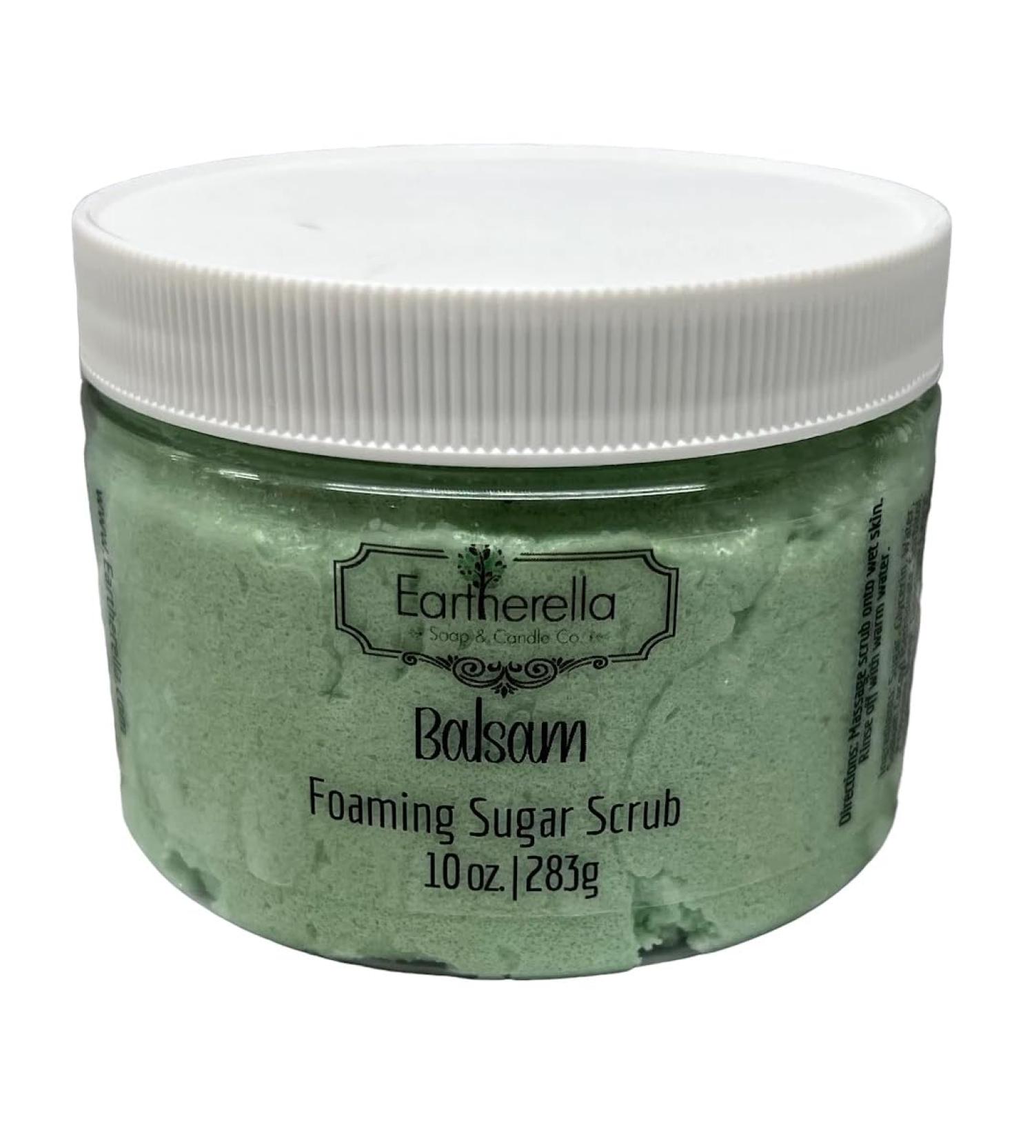 BALSAM Exfoliating Foaming Sugar Body Scrub 10 oz jar
