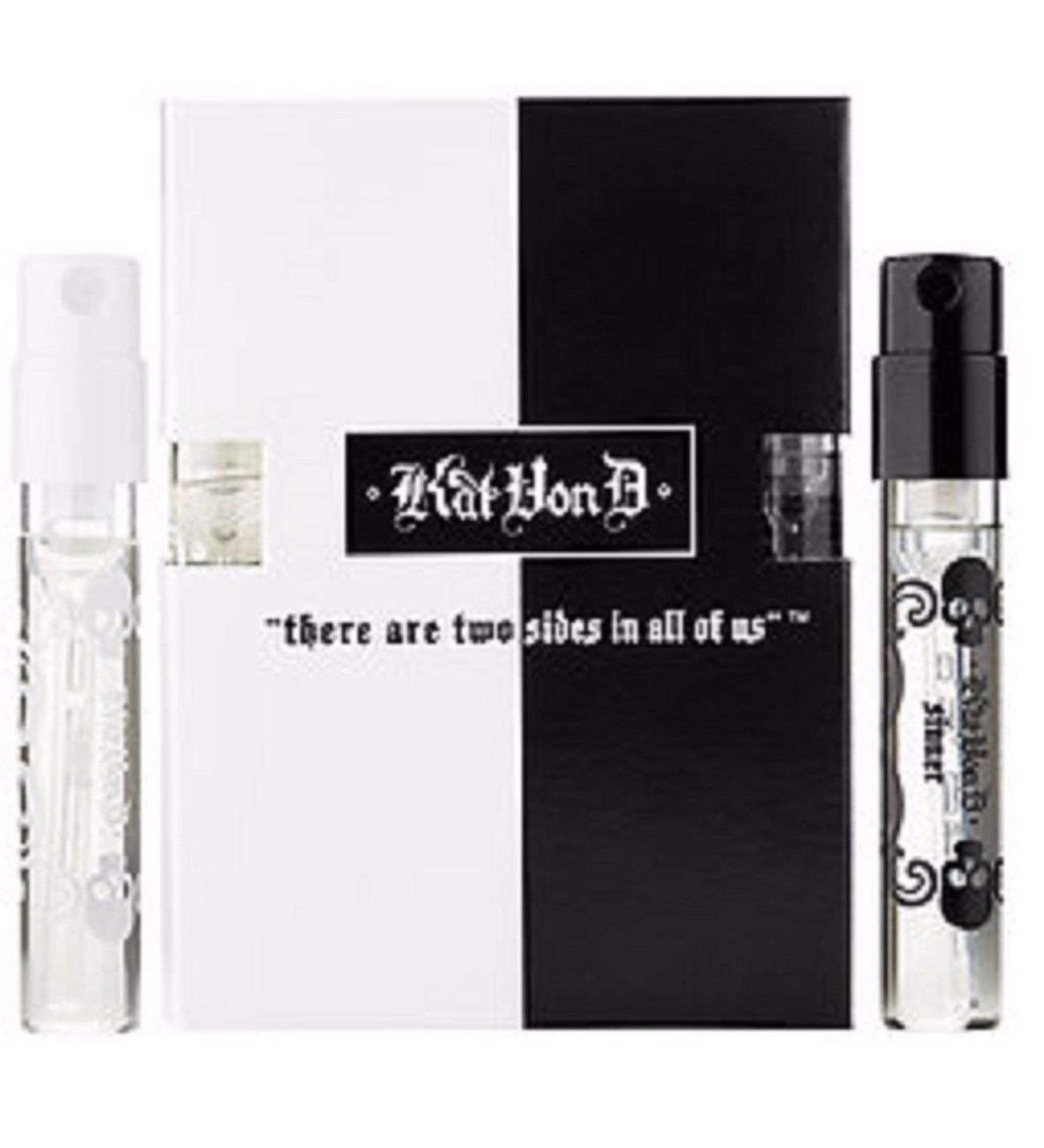 Kat Von D Saint & Sinner Eau de Parfum Perfume Duo Sample Vials Set 0.05 oz each