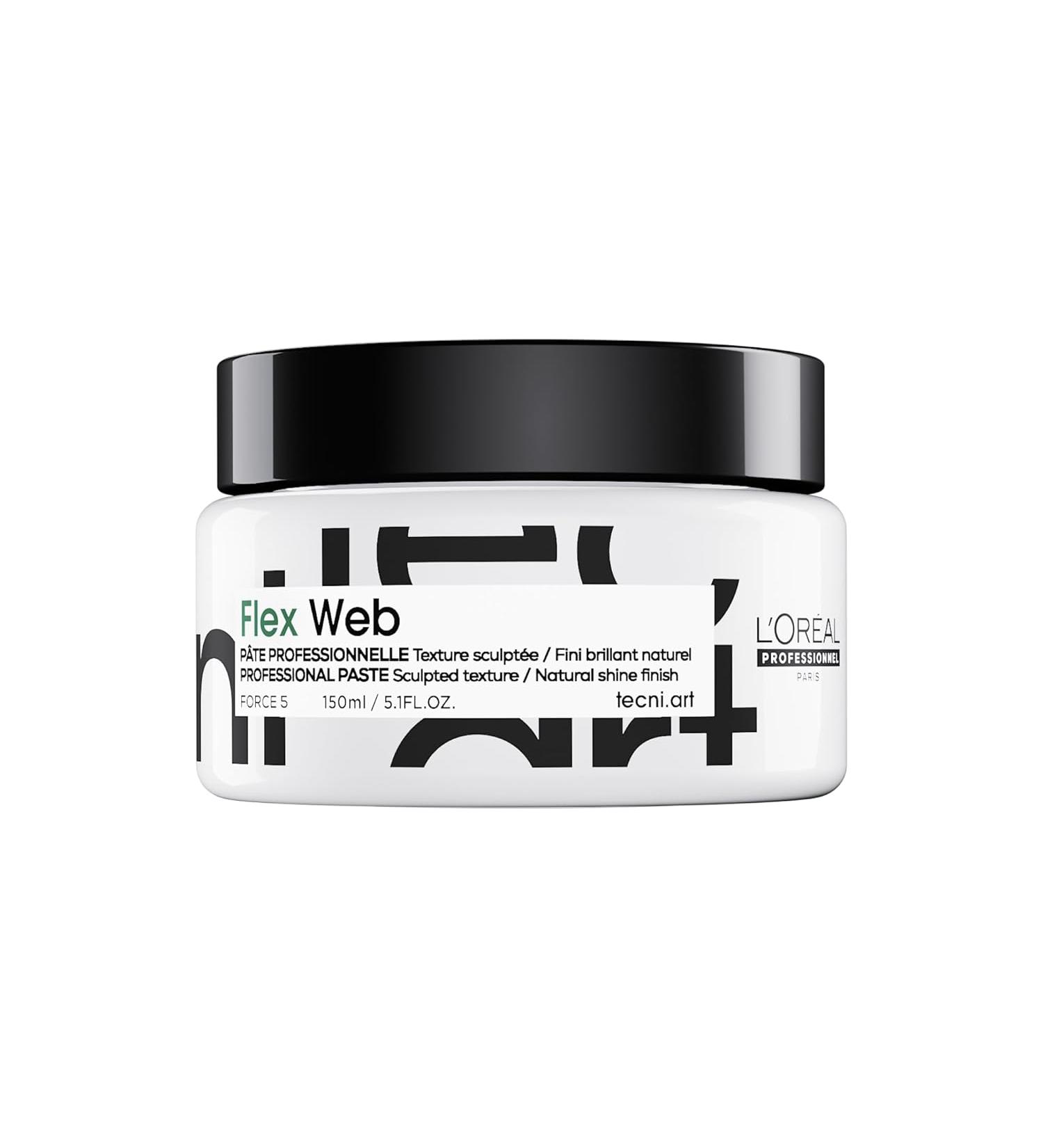 L'Oréal Professionnel Paris Flex Web Texture Paste - Strong Hold Pomade and Styling Gel For All Hair Types - Buy Online on GoSupps.com