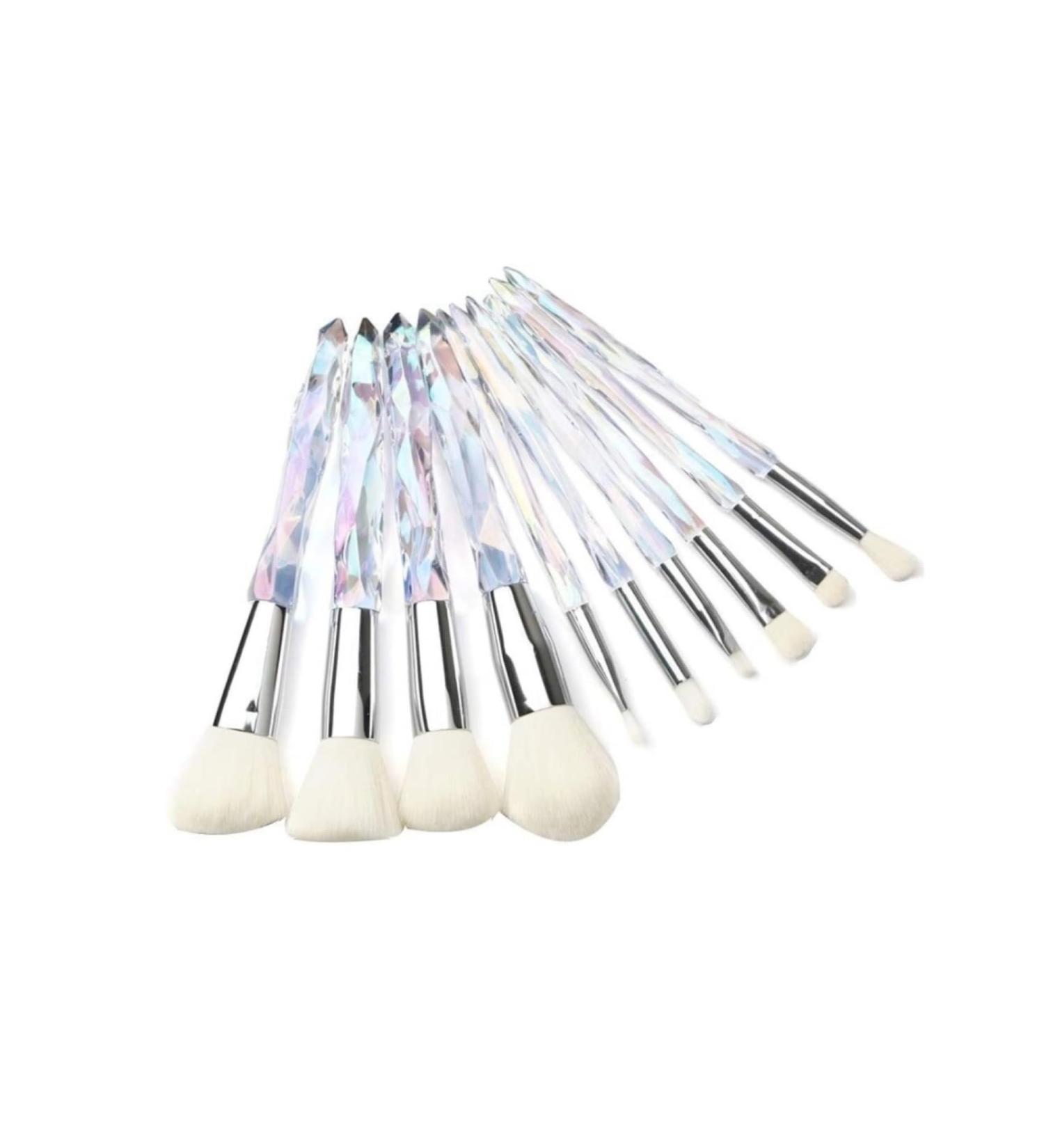 Makeup Brush 10-Piece Makeup Brush Crystal Handle Makeup Brush Set Brush Sets - Buy Online on GoSupps.com