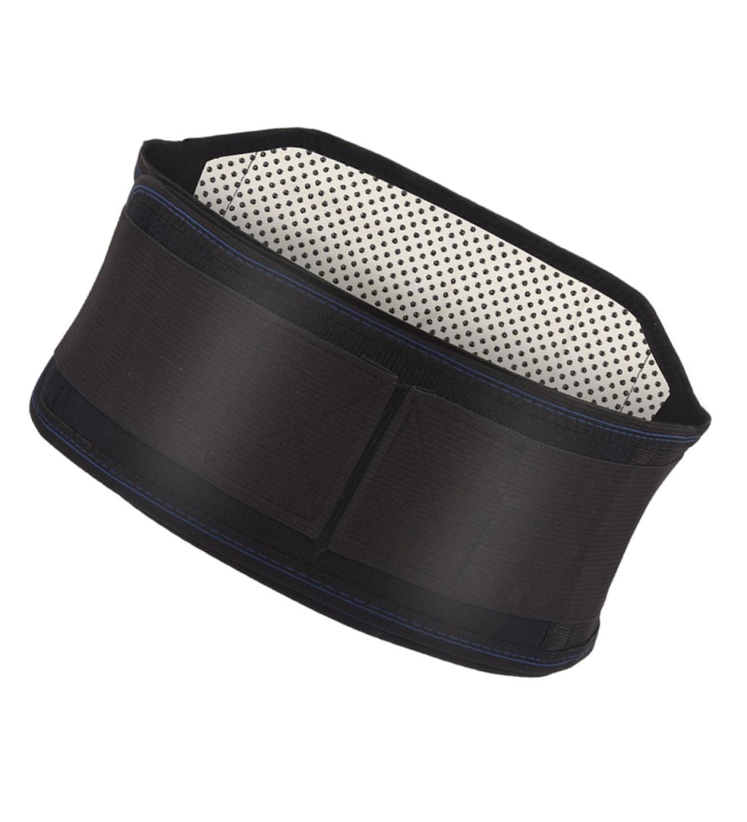 1pc Waist Support Heating Pad - Lumbar Massager Back Brace with Magnetic Bracket | Elastic Silk Screen Strap | Pain Relief & Comfort - Buy Online on GoSupps.com