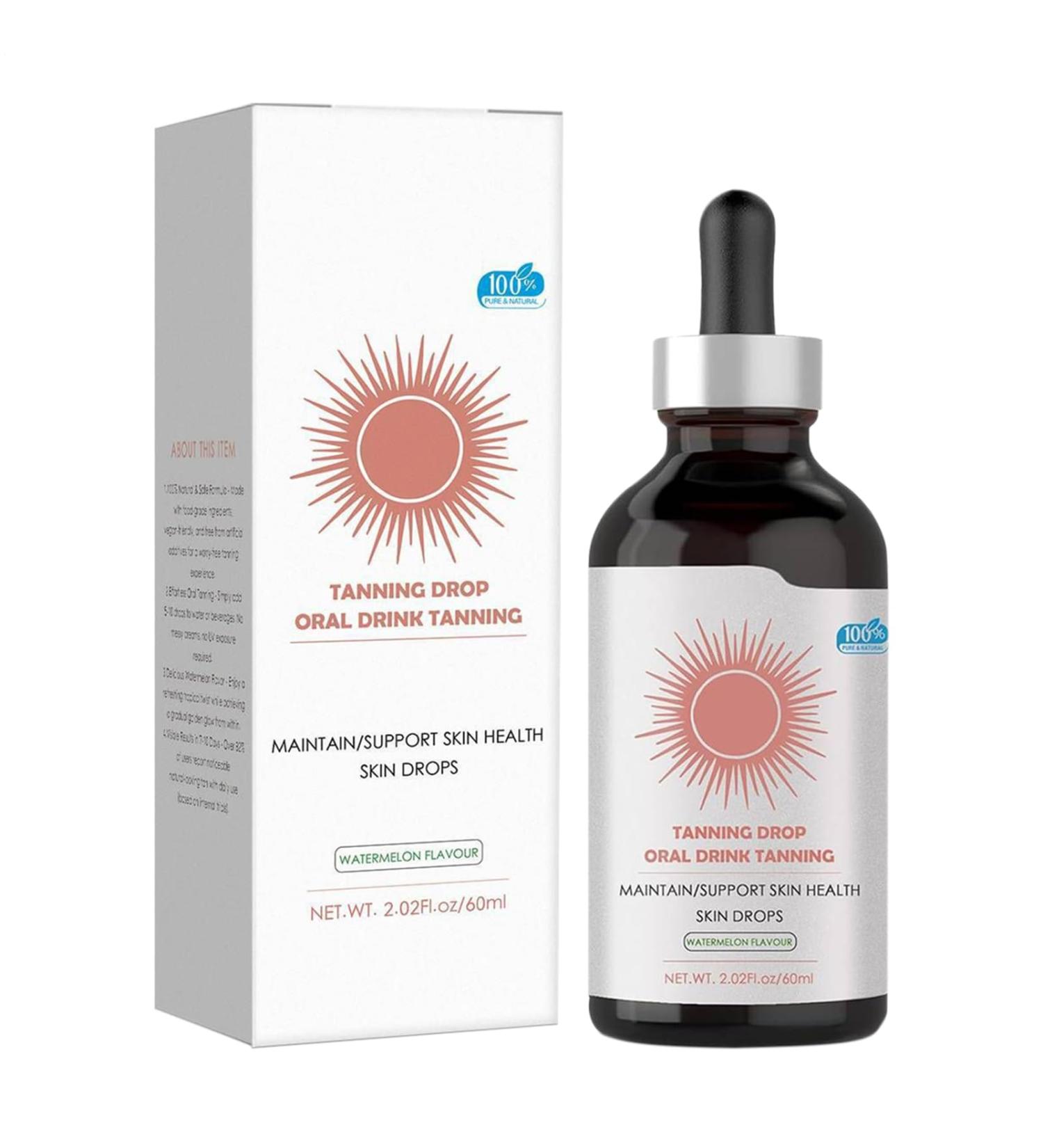 Self Tanning Drops for Face Concealer with Tan Effect | Moisturizing & Gentle Natural & Deep Skin Tone Bronzer for Men and Women - Use on Body Back & Face - Buy Online on GoSupps.com