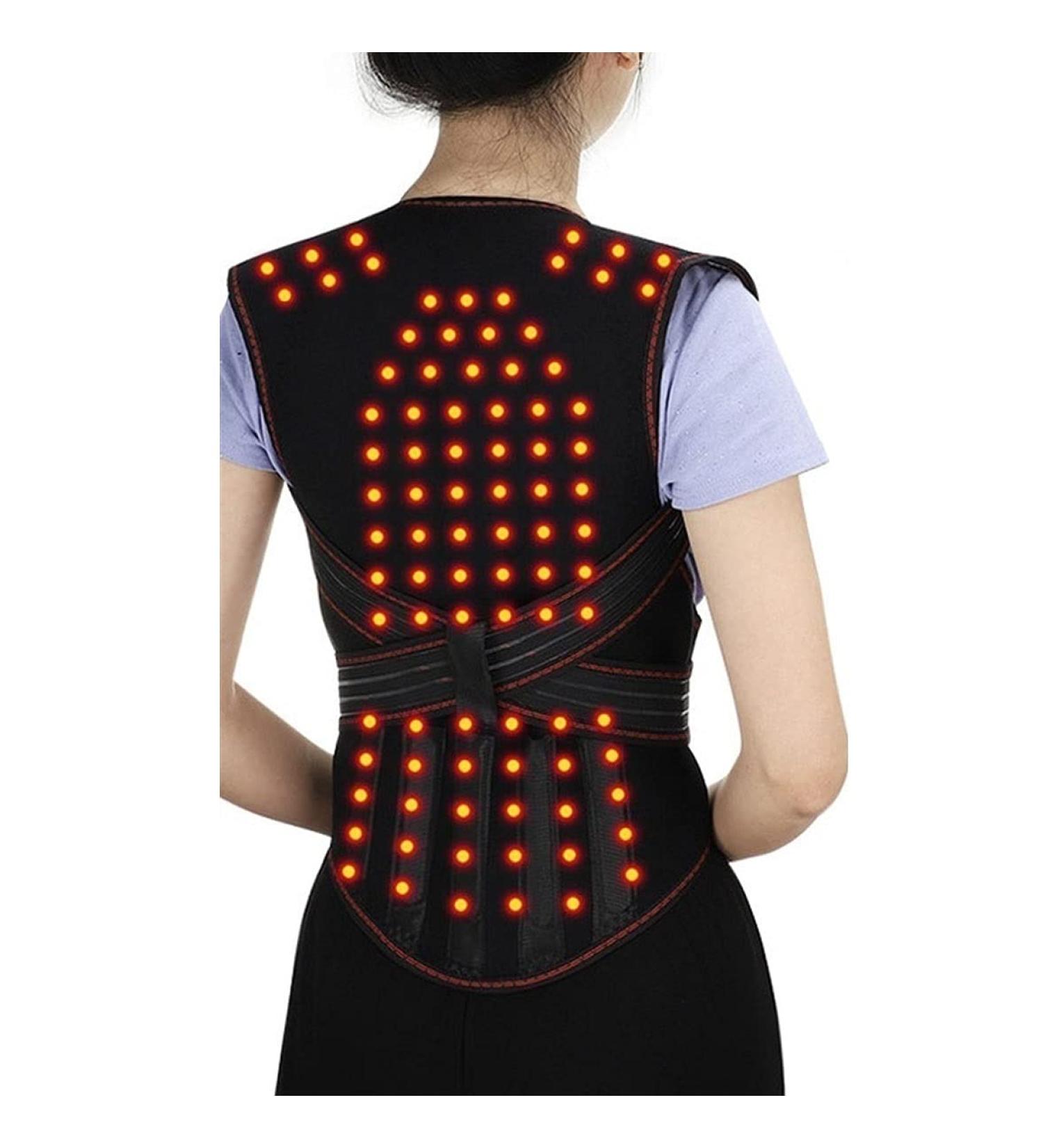 Lumbar Supports Self-Heating Vest 108Pcs Magnetic Tourmaline Back Support Belt Brace Therapy Posture Corrector Waist Lumbar Support Belt Gym Corset for Men Women (Size : X-Large) (X) (Large) - Buy Online on GoSupps.com