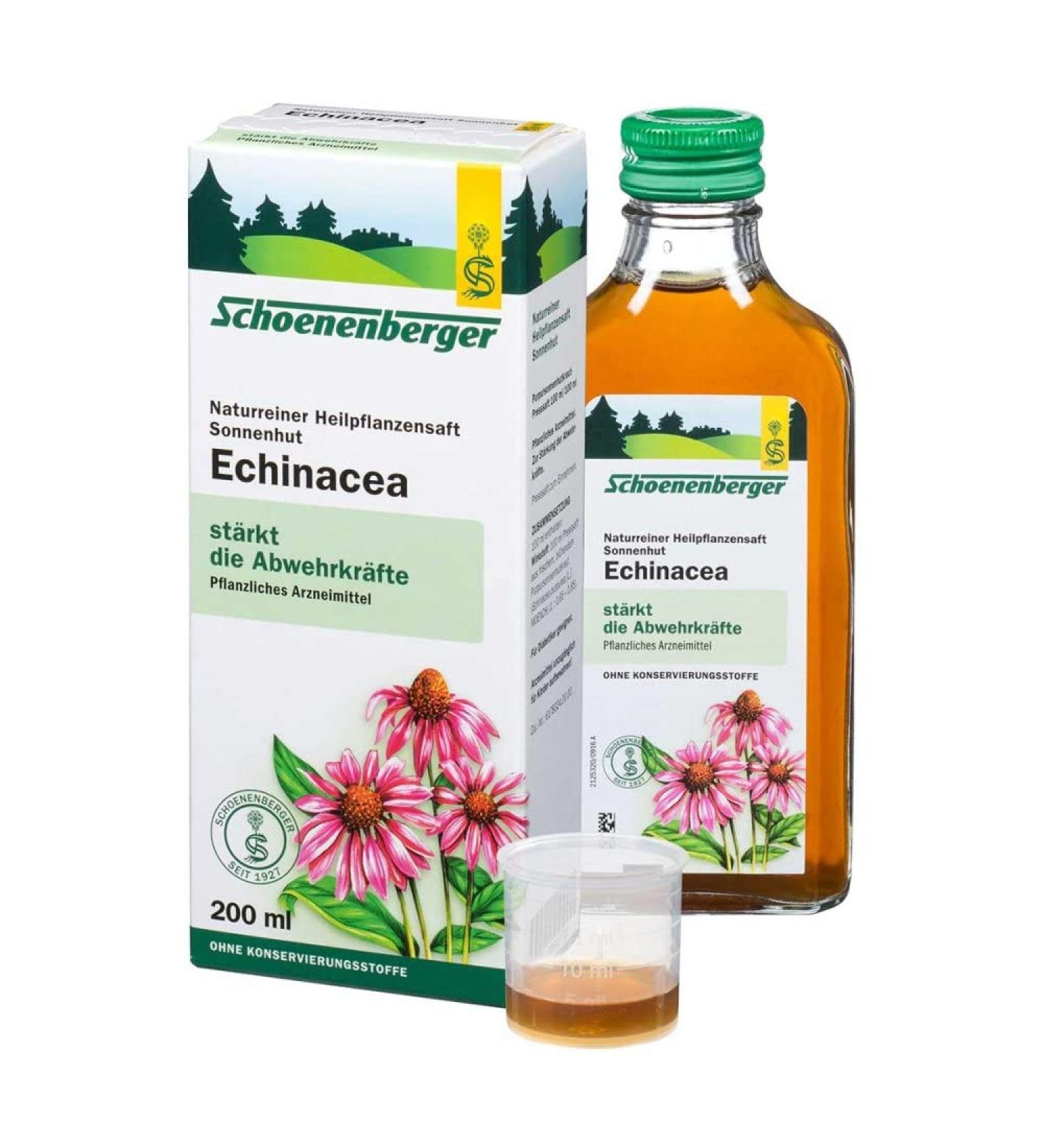 Echinacea Juice 200 ml - Immune Support from Echinacea Schoenenberger | Buy Internationally - Buy Online on GoSupps.com