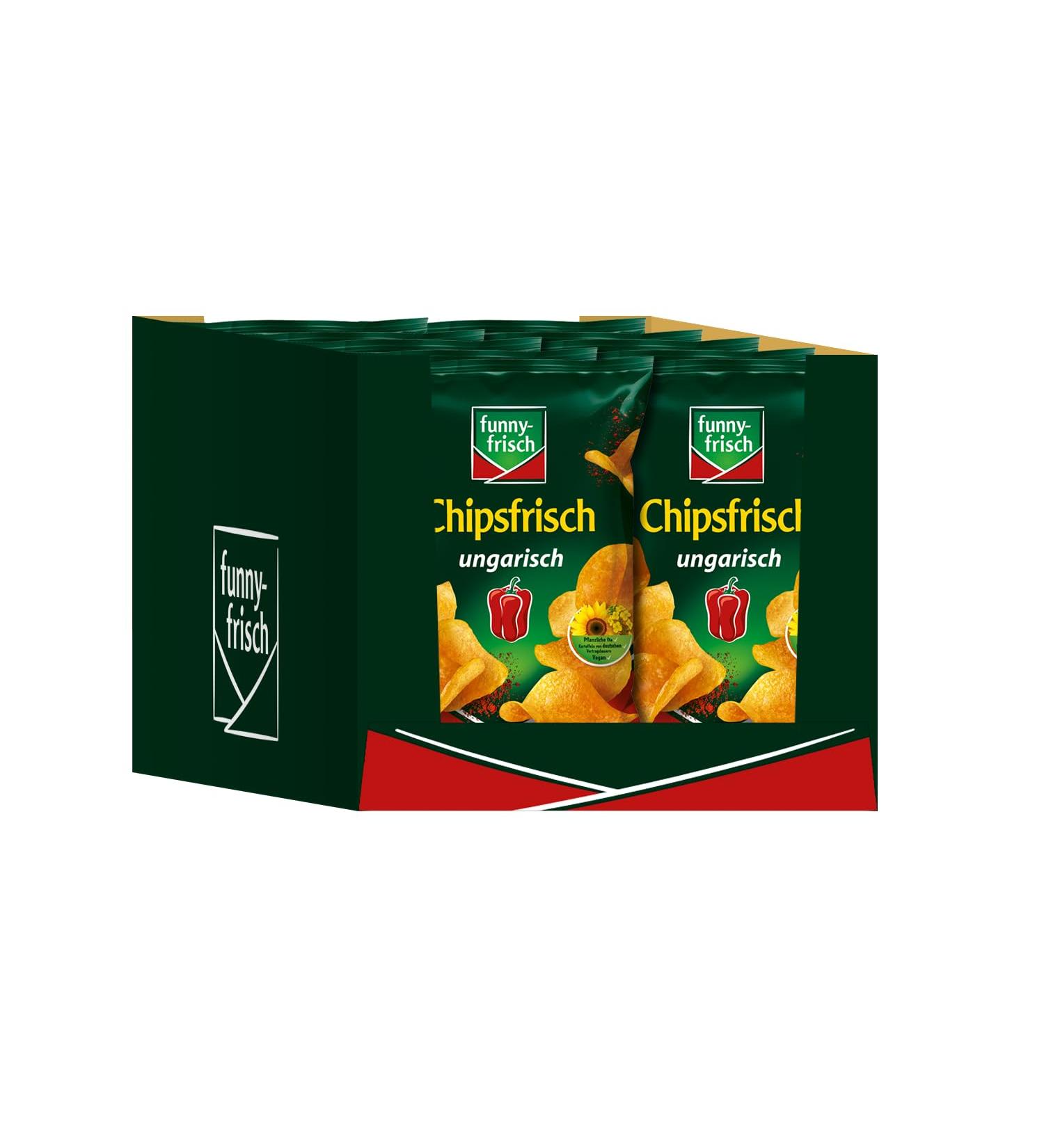 Funny-Frisch Chipsfrisch Hungarian - Pack of 10 (10 x 150g) | Buy Authentic Snack Online - International Shipping - Buy Online on GoSupps.com