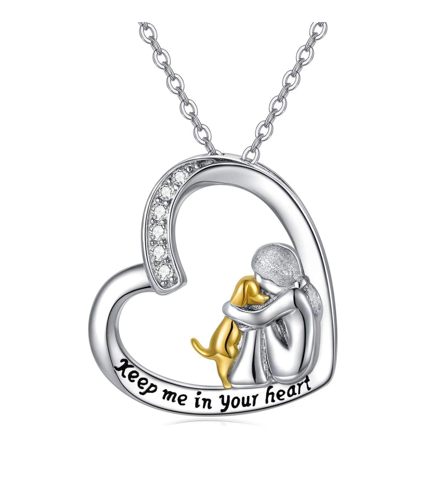 CHENGHONG Dog Necklace 925 Sterling Silver Ashes Necklace for Dog Pendant Pet Urn Necklace for Ashes Keepsake Memorial Gifts Dog Themed Jewellery Dog Necklace 2 - Buy Online on GoSupps.com