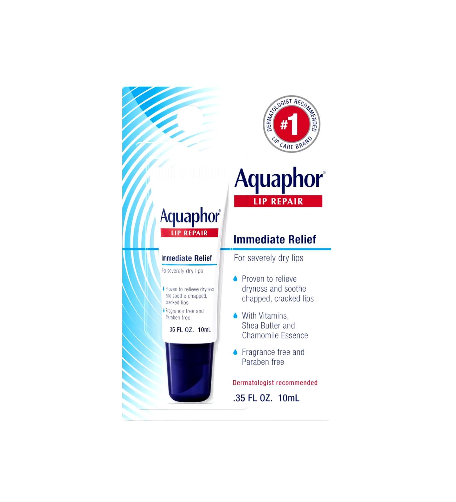 Aquaphor Lip Repair Tube 0.35oz | 6 Pack - Beiersdorf Inc | International Shipping Available - Buy Online on GoSupps.com