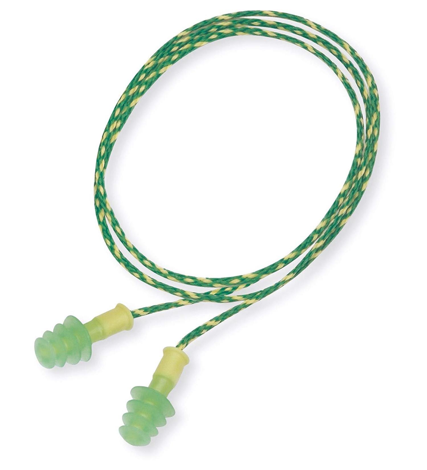 Howard Leight Fusion Multifunction Earplugs - Small with Cable Green | International Shipping Available - Buy Online on GoSupps.com