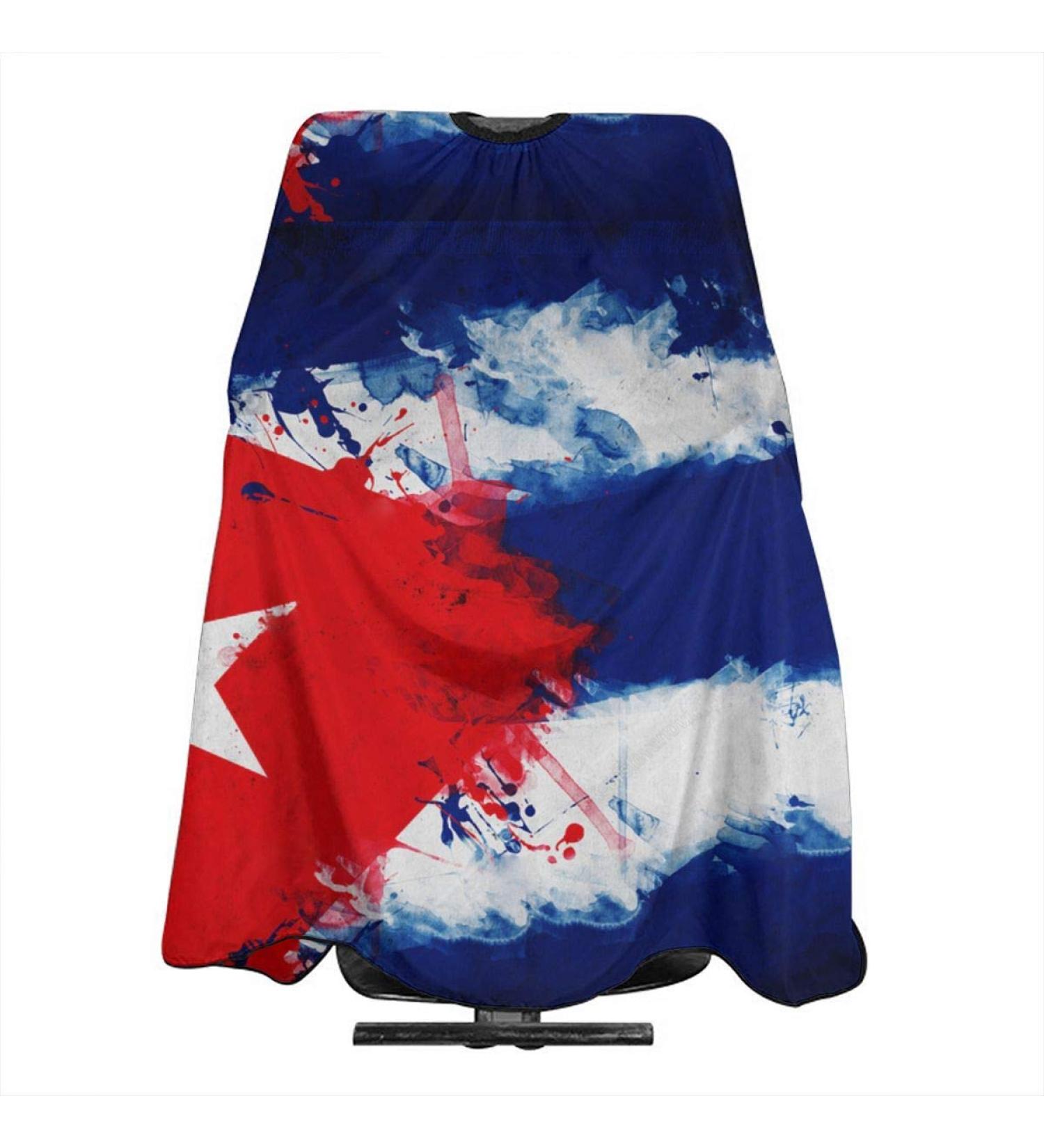 VERTEX&KAIBIN Cuban Art Barber Cape - Elastic Neck Barber Shawl for Salon | International Shipping Available - Buy Online on GoSupps.com