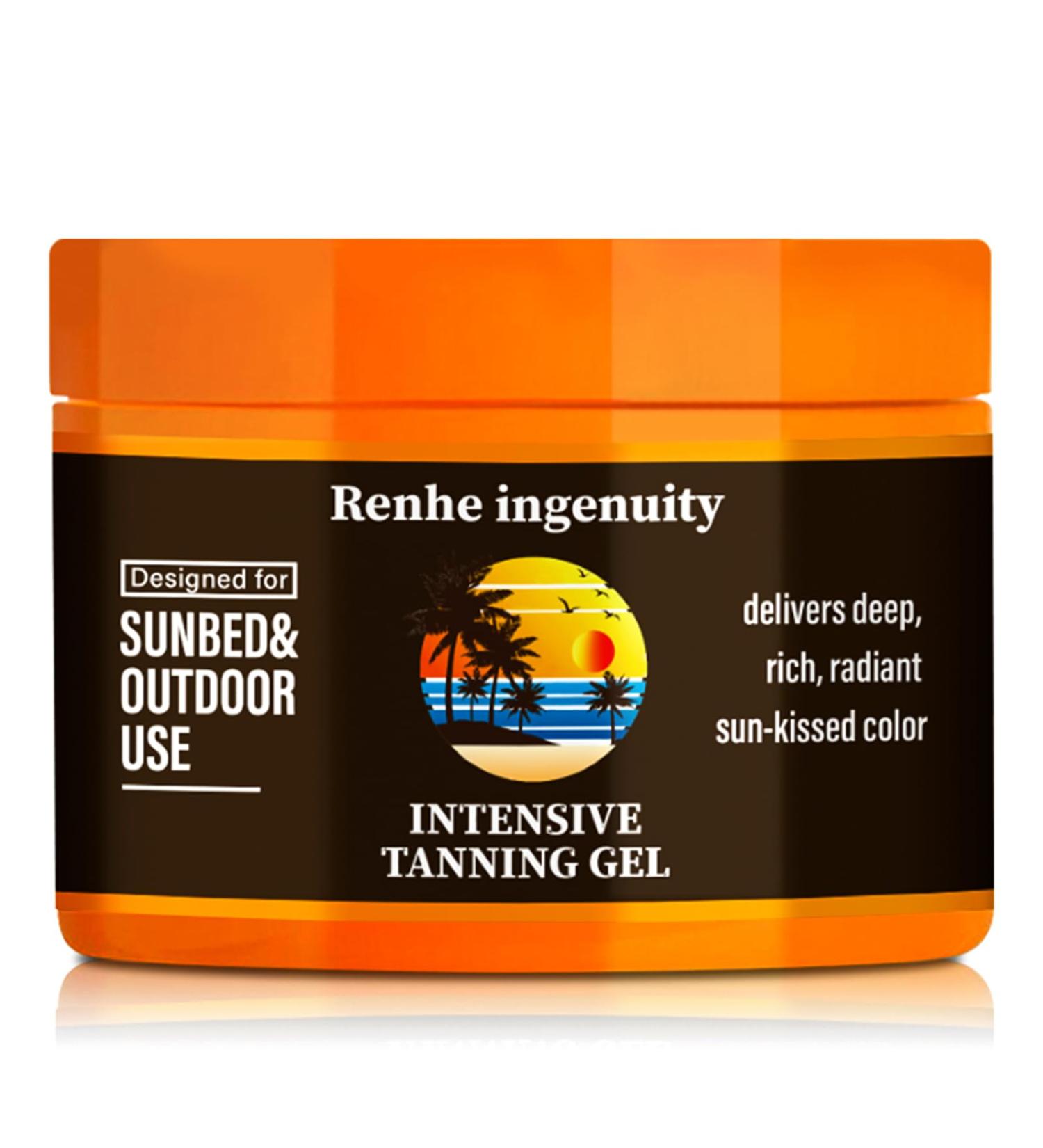 Intensive Tanning Gel 150ml | Natural Tanning Accelerator for Sunbeds & Outdoor Use | Carrot & Brown Tanning Luxe Gel - Buy Online on GoSupps.com