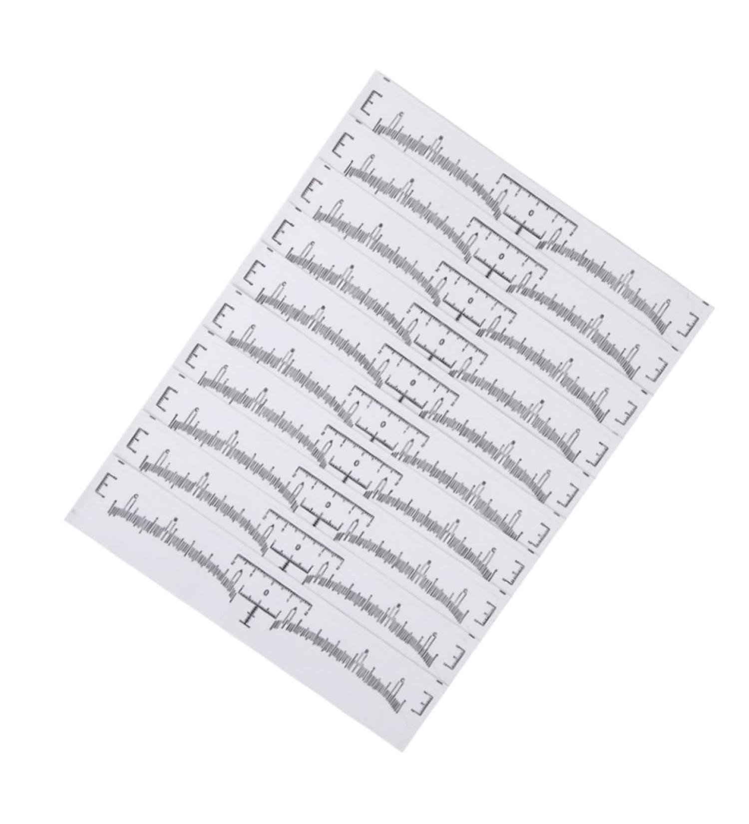  WOONEKY WOONEKY 100Pcs Eyebrow Shaper Stencil Templates Makeup Eyebrow Shaper Ruler Makeup Tips Disposable Eyebrow Ruler Eyebrow Measure Major Tracer - Buy Online on GoSupps.com