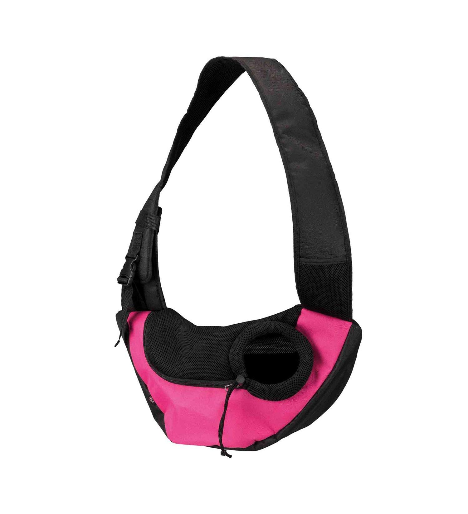 Trixie 28956 Front Bag Sling - Pink/Black 50x25x18 cm | International Shipping Available - Buy Online on GoSupps.com