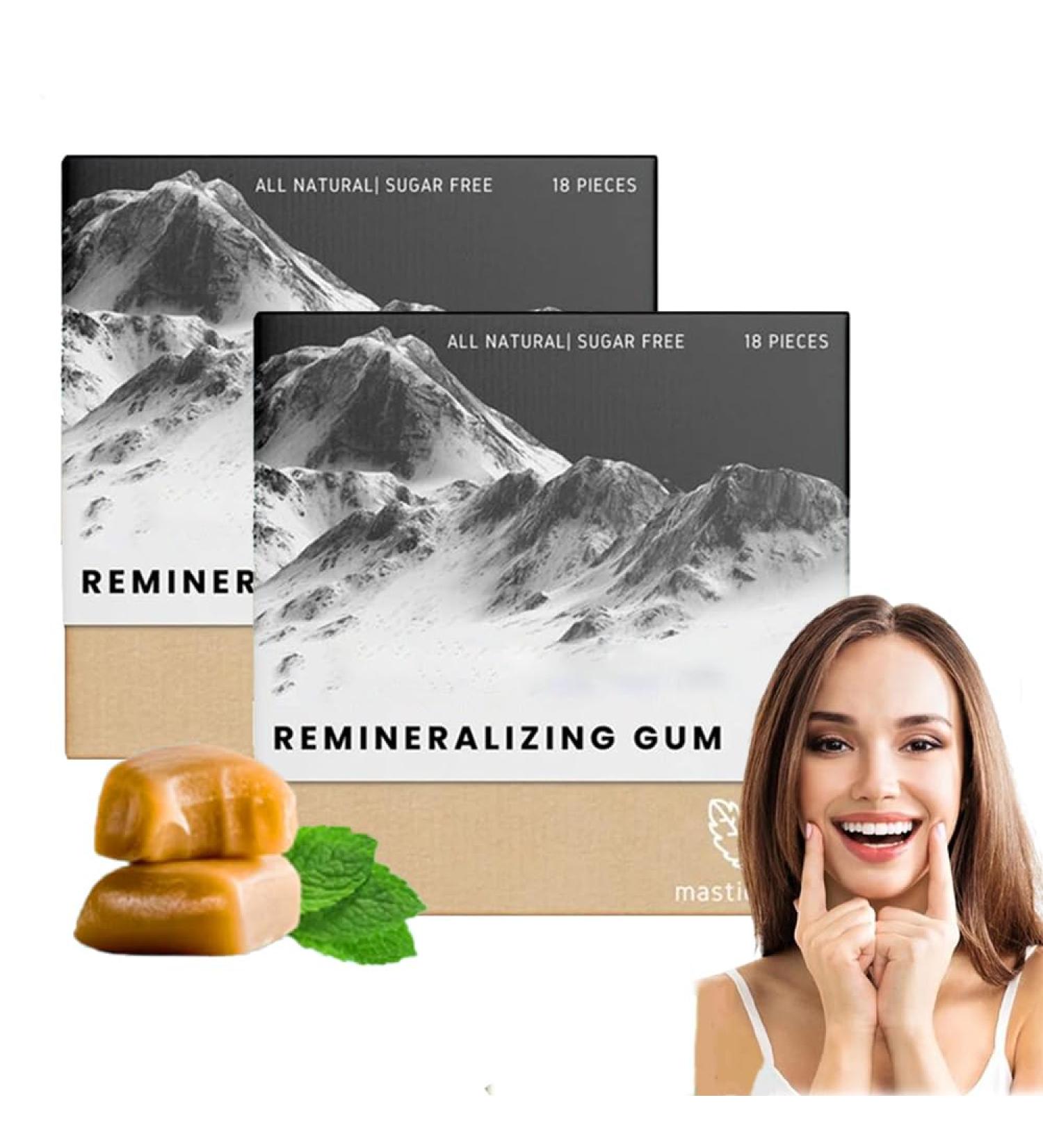 Larineco - Remineralizing Gum Larineco Remineralizing Gum Chewing Gum Organic Larineco Gum All Natural Mint Remineralizing Gum with Nano-Hydroxyapatite Sugar Free (2boxes) - Buy Online on GoSupps.com
