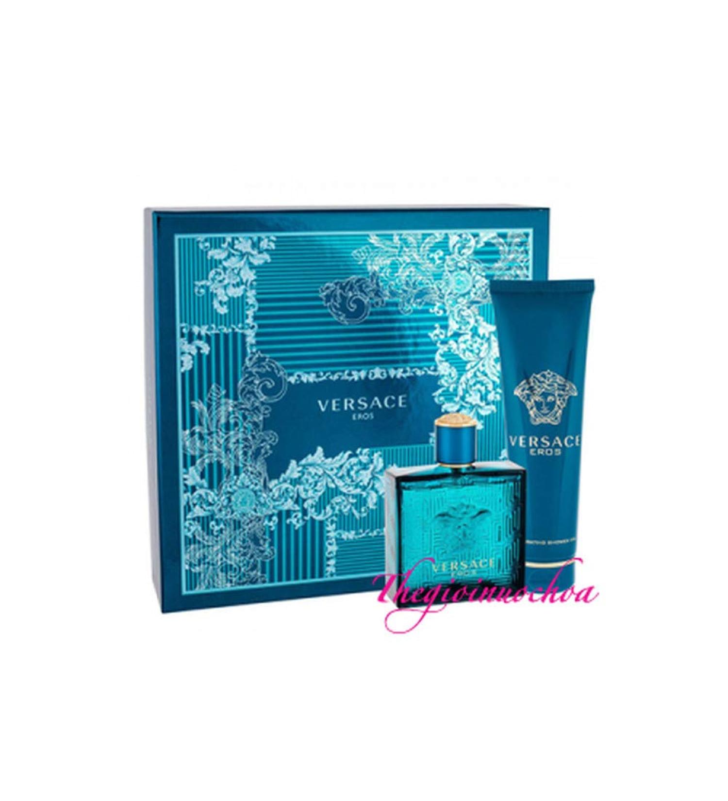 Versace Eros By Versace 2 Piece Gift Set-3.4 Oz Eau De Toilette Spray 5.o Oz Shower Gel For Men 3.4 oz Combo 2