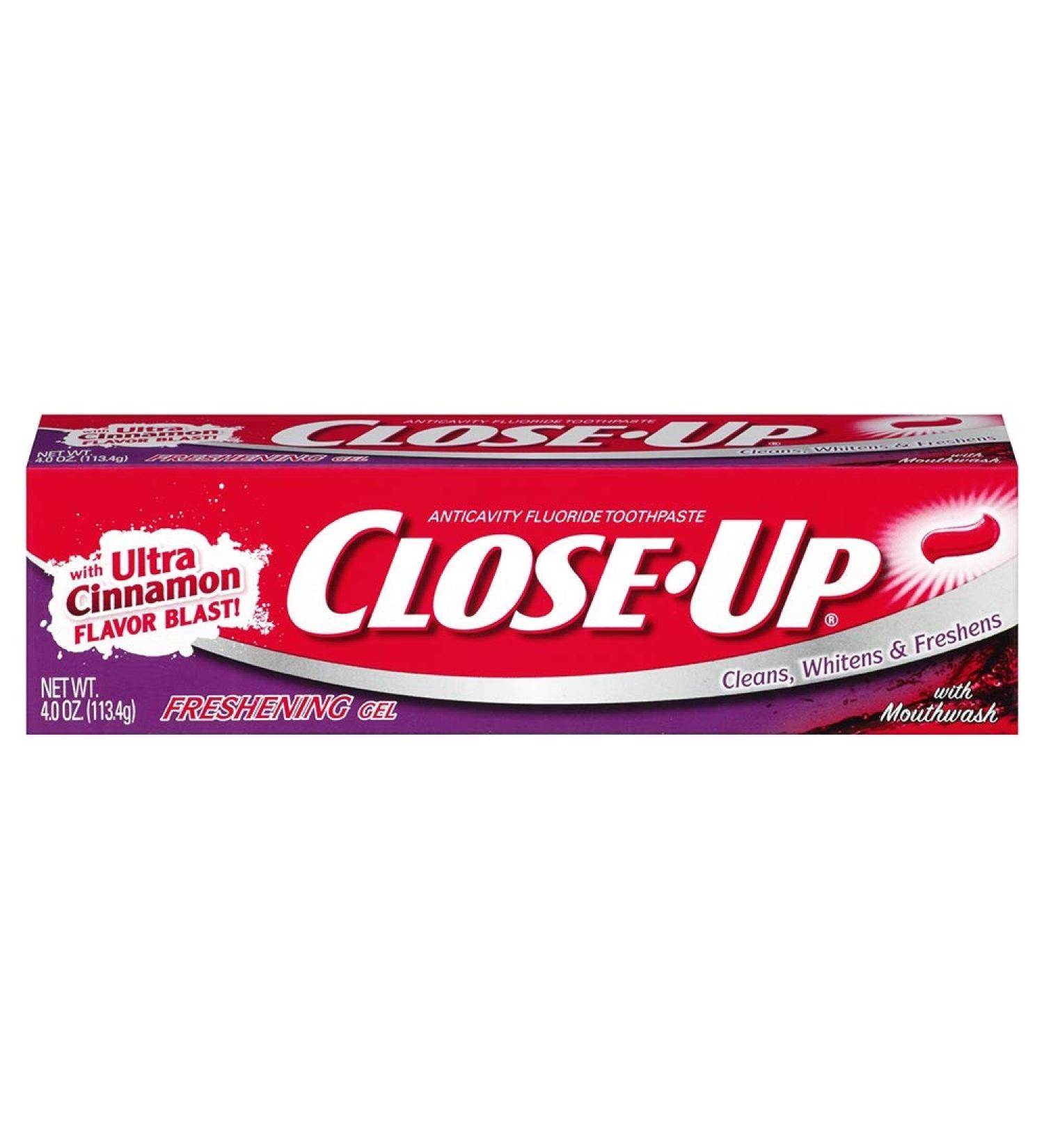 Close-Up Fluoride Toothpaste  Freshening Red Gel 4 oz