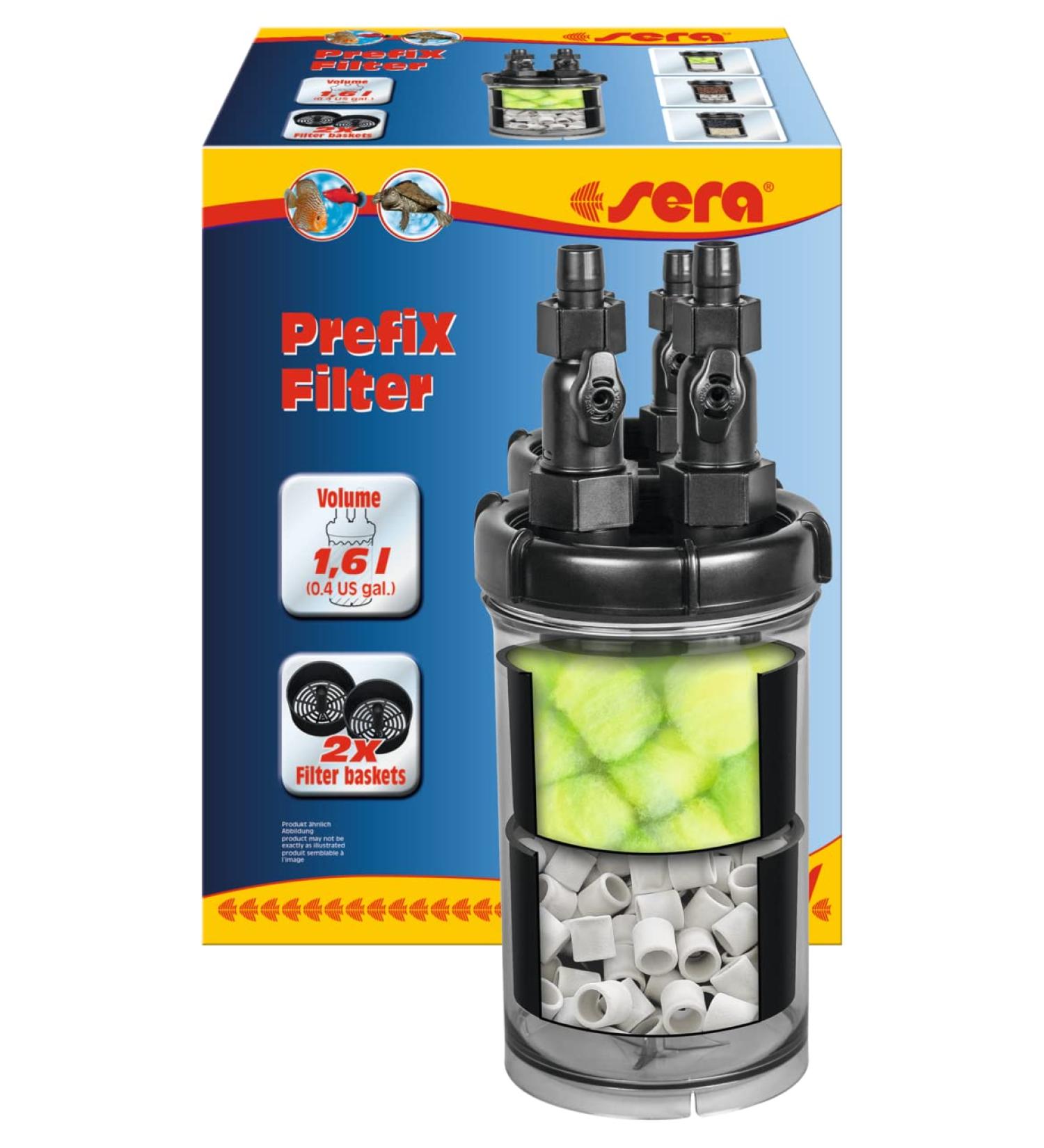 Sera PreFix Filter - Pre Bio Quick Filter for Pumps & External Filters - Optimize Your Aquatic Setup - Buy Online on GoSupps.com