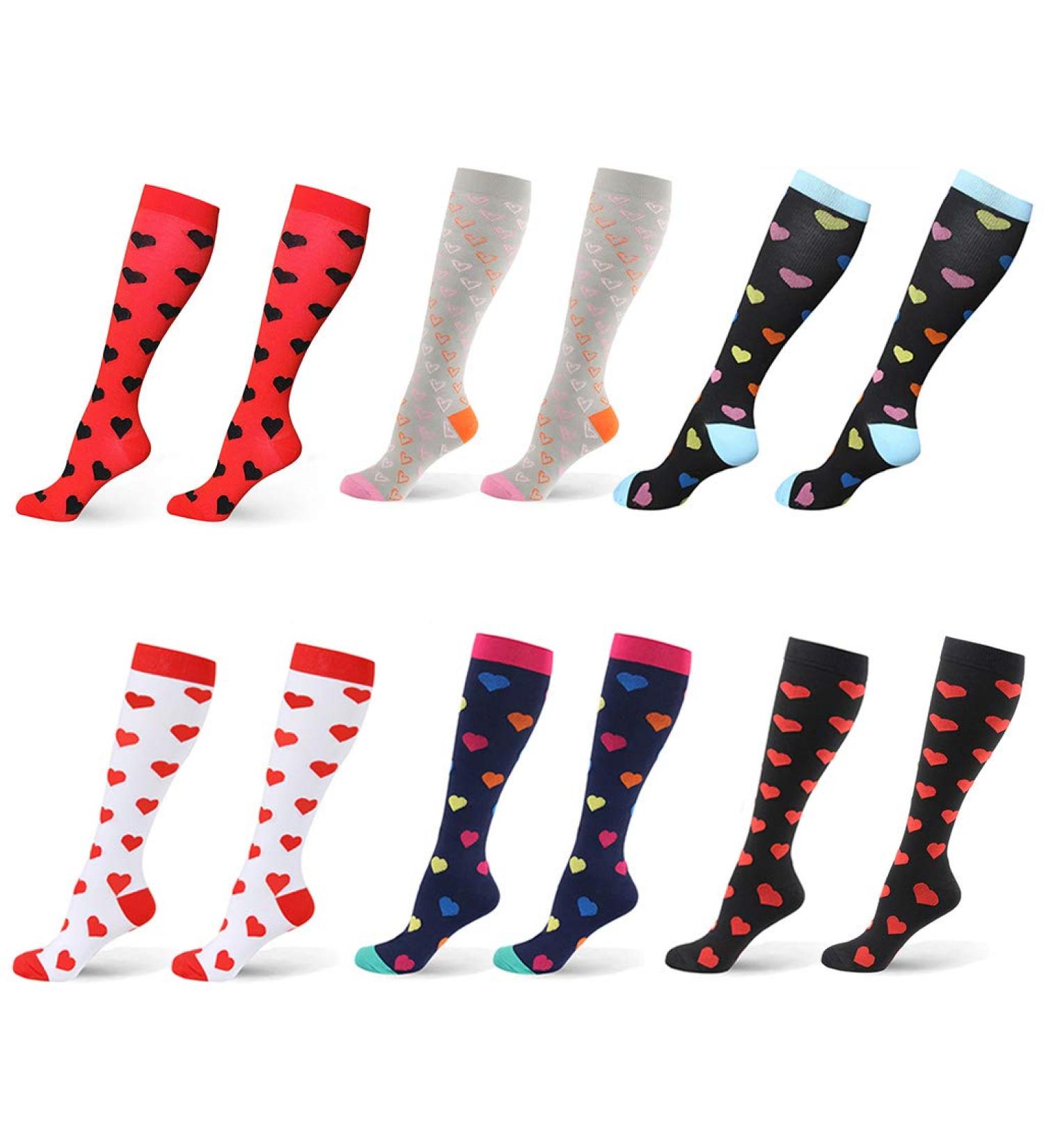 Ixkbiced Compression Socks for Women - Knee High Travel & Cycling Socks for Pain Relief - Buy Online on GoSupps.com
