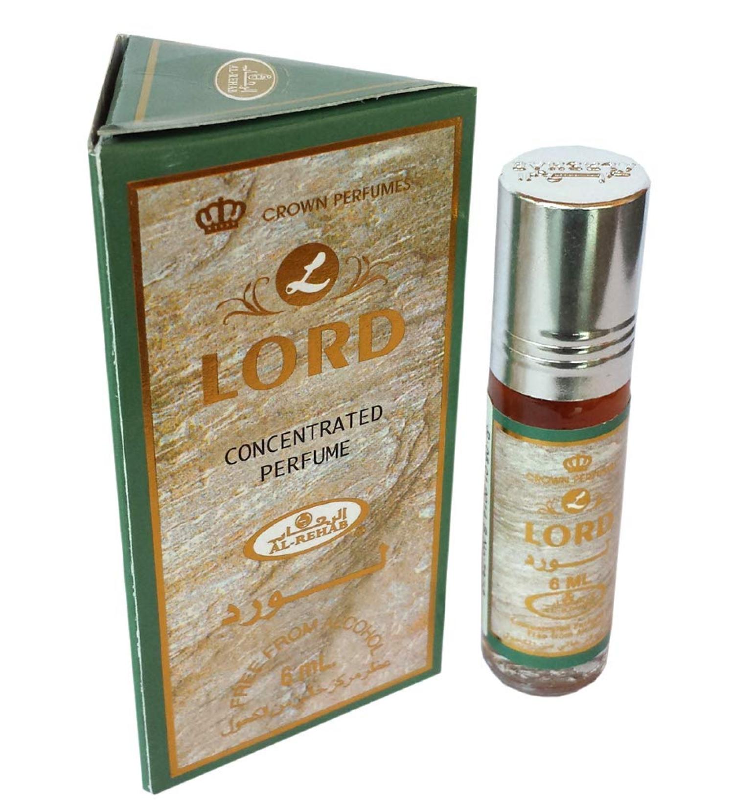 Lord Concentrated Perfume By Crown Perfumes/al-rehab Free From Alcohol 6ml - Buy Online on GoSupps.com