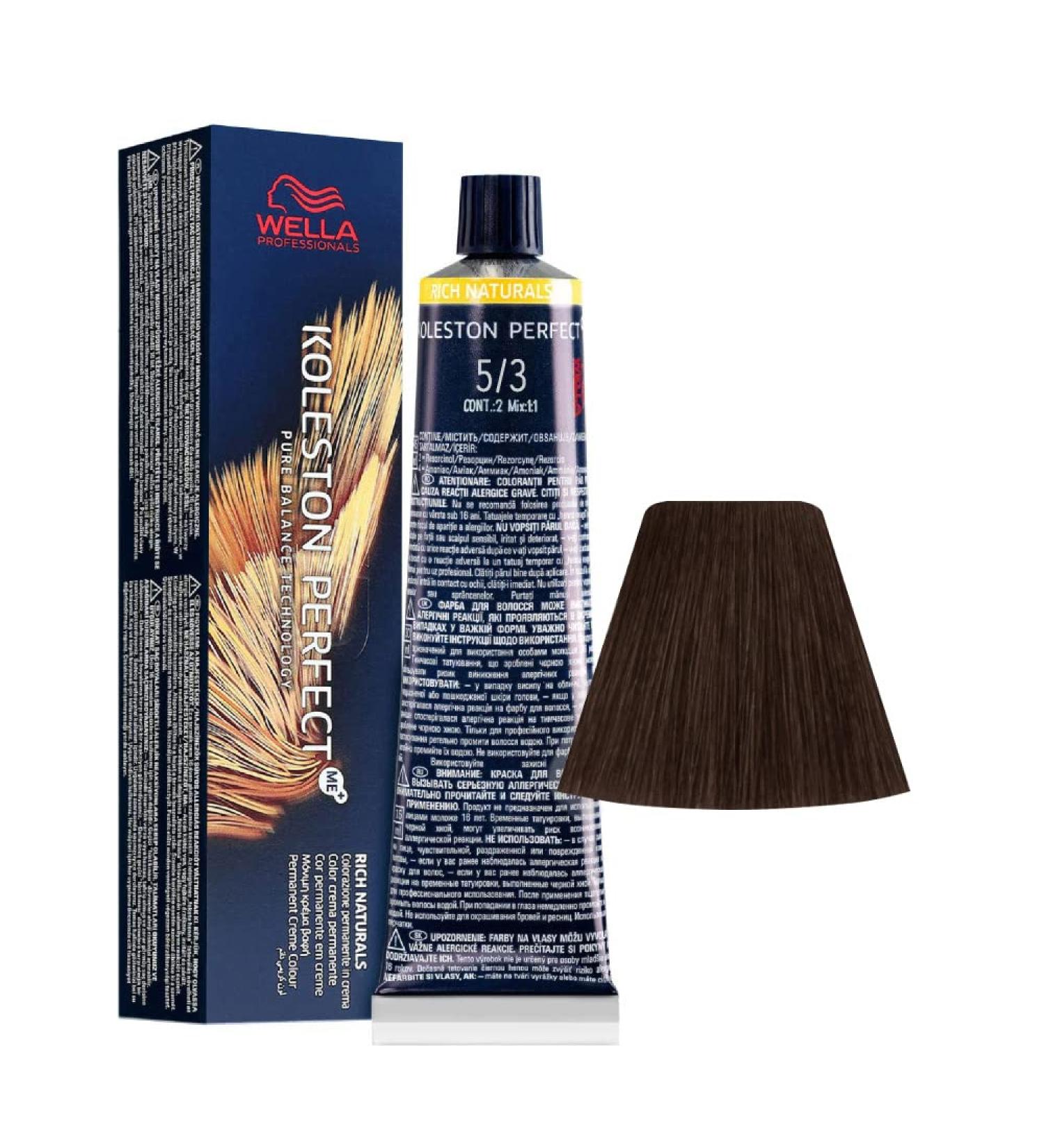 5/3 Light Brown Gold Wella Koleston perfect Me+ Rich Naturals 60ml