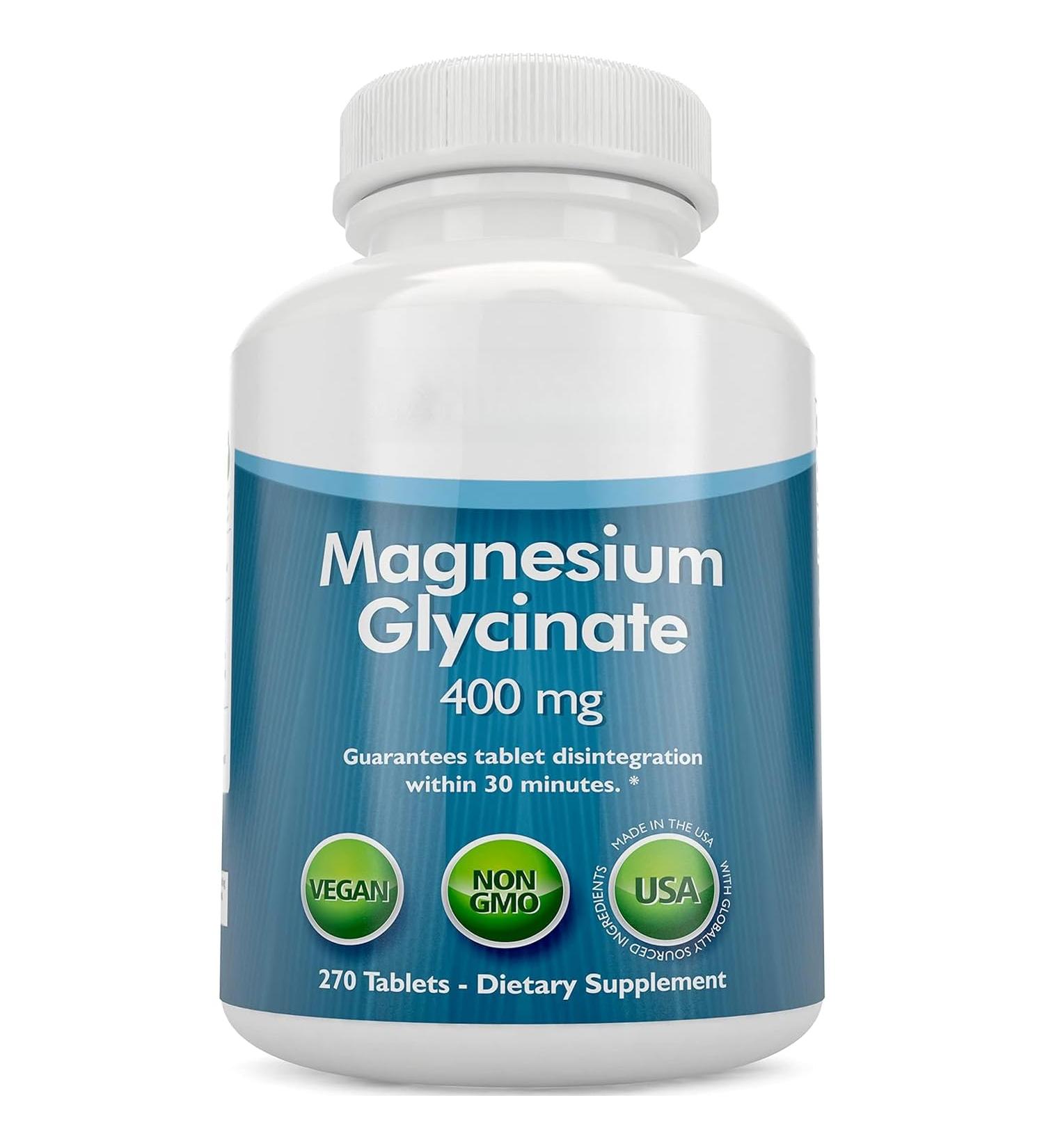Sleep stress and cramp relief high absorption vegan magnesium glycinate - Buy Online on GoSupps.com