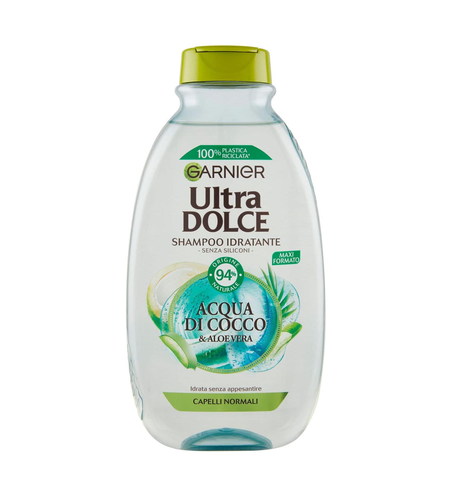 Garnier Ultra Dolce Shampoo Acqua di Cocco & Aloe Vera - Buy Online on GoSupps.com