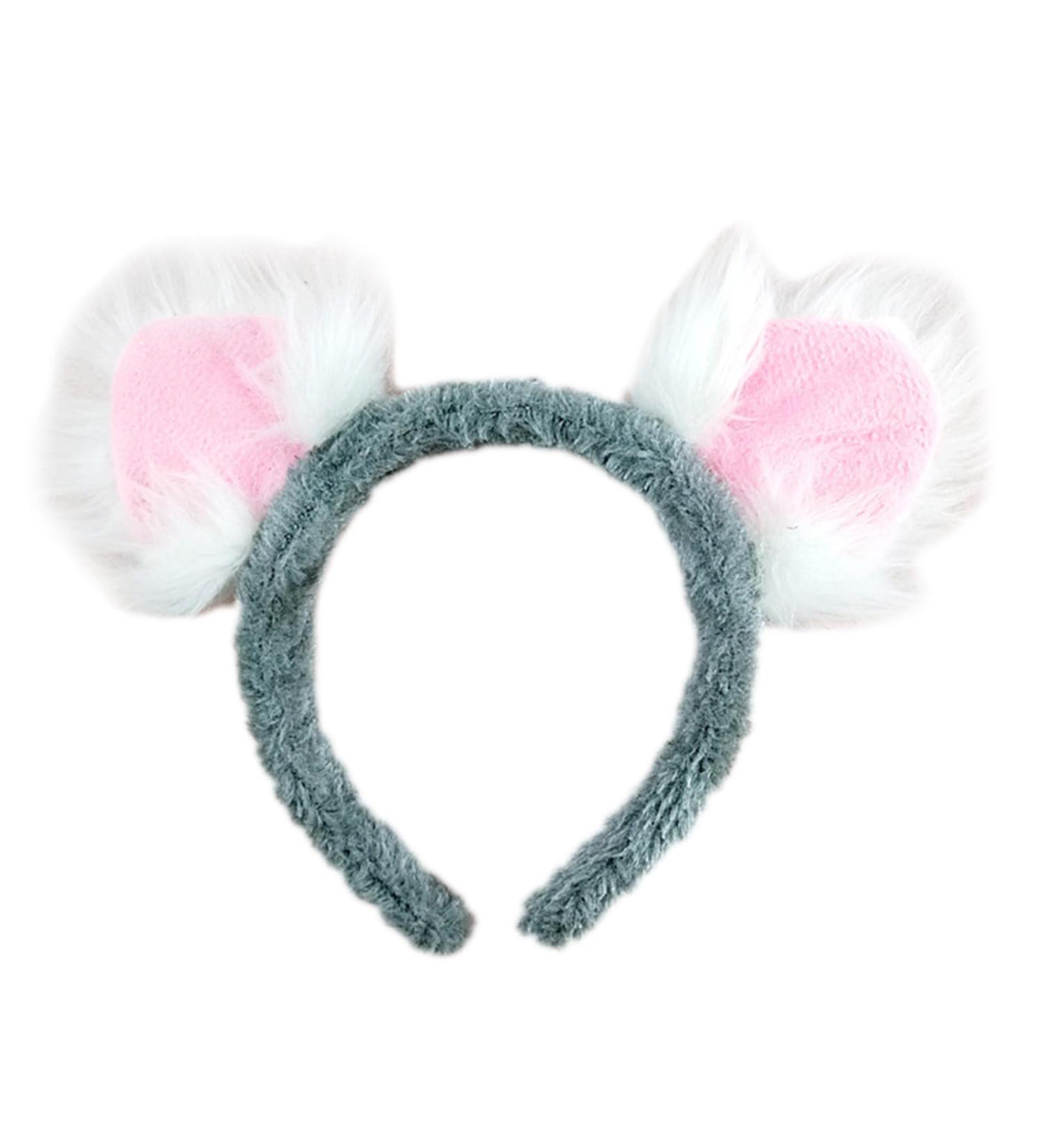 amangul Koala Headband Ear Hair Animal Headdress Decorative Ornament Crafts for Kid Girl Boys Festival Holiday Party Decoration(Pink And White) - Buy Online on GoSupps.com