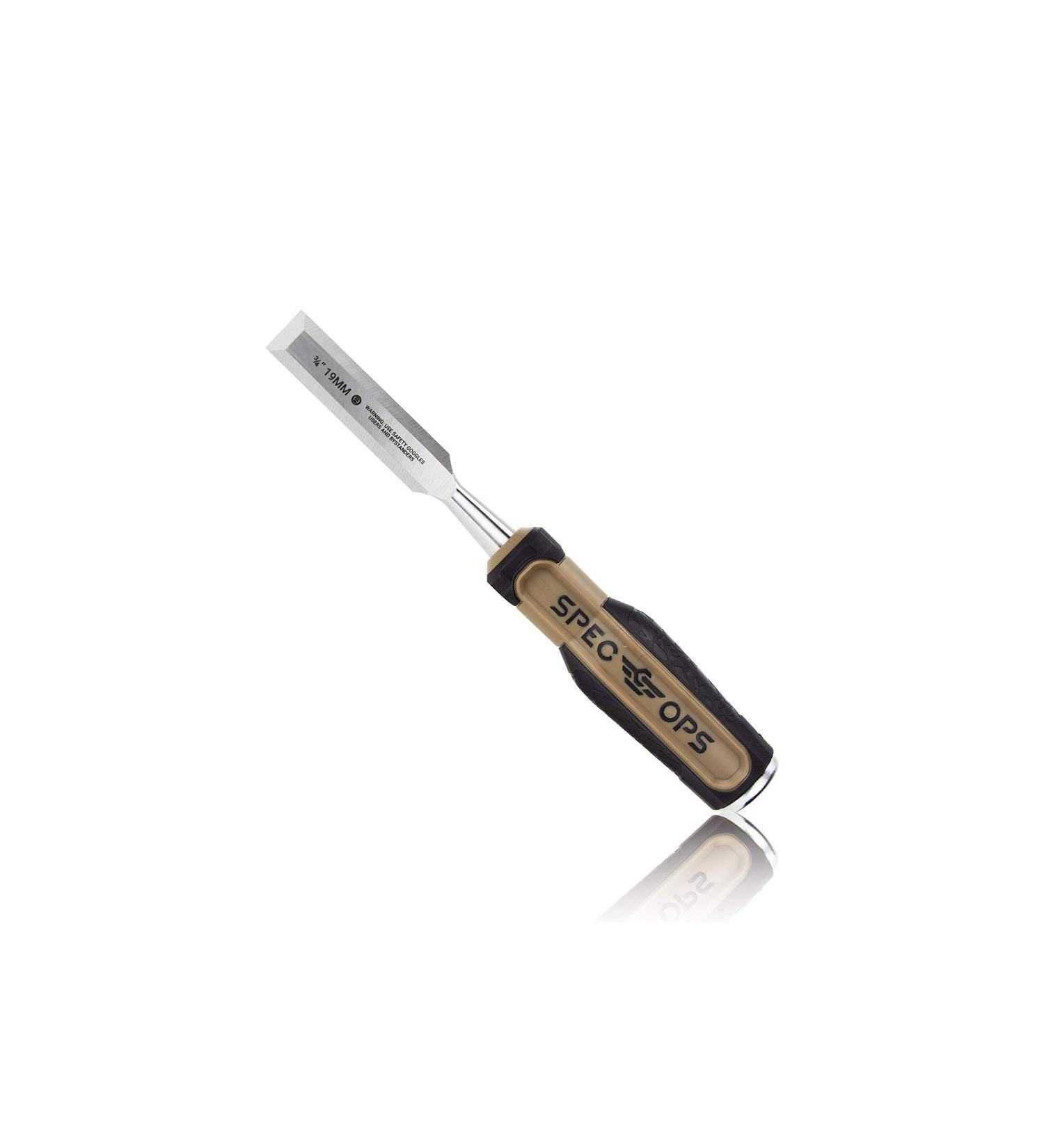 Spec Ops - SPEC-C1-34 Tools Wood Chisel  3/4 Blade  High-Carbon Steel Blade  Shock-Absorbing Grip  3% Donated to Veterans - Buy Online on GoSupps.com