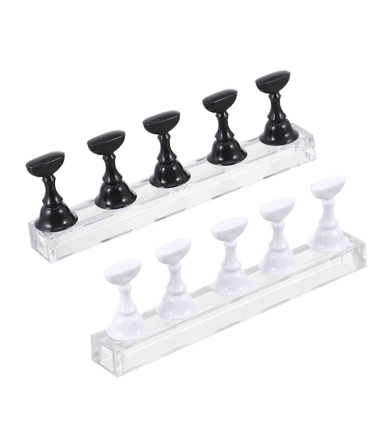 FRCOLOR Nail Art Holder Base Sets holder Art Practice Stands Art Holder Practice Stands Practice Holder crystal display stand Manicure Stand Acrylic Metal with Nail Art Stand 2.4X1.4X1.4CM Assorted Color 1 - Buy Online on GoSupps.com