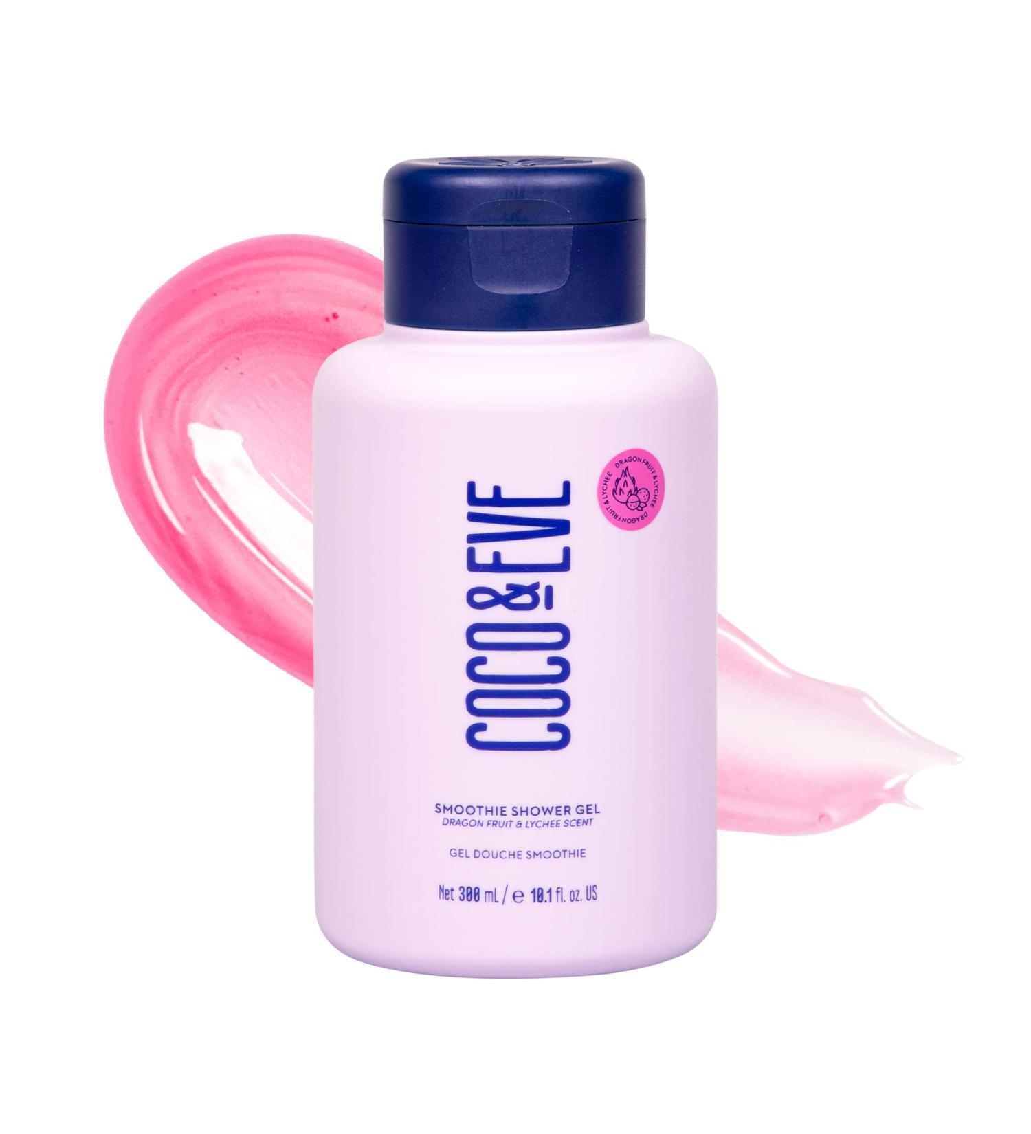 Coco & Eve Glow Figure Smoothie Shower Gel | Moisturizing Lychee & Dragon Fruit Body Wash Sulfate Free - 10.1 fl oz/300ml - Buy Online on GoSupps.com
