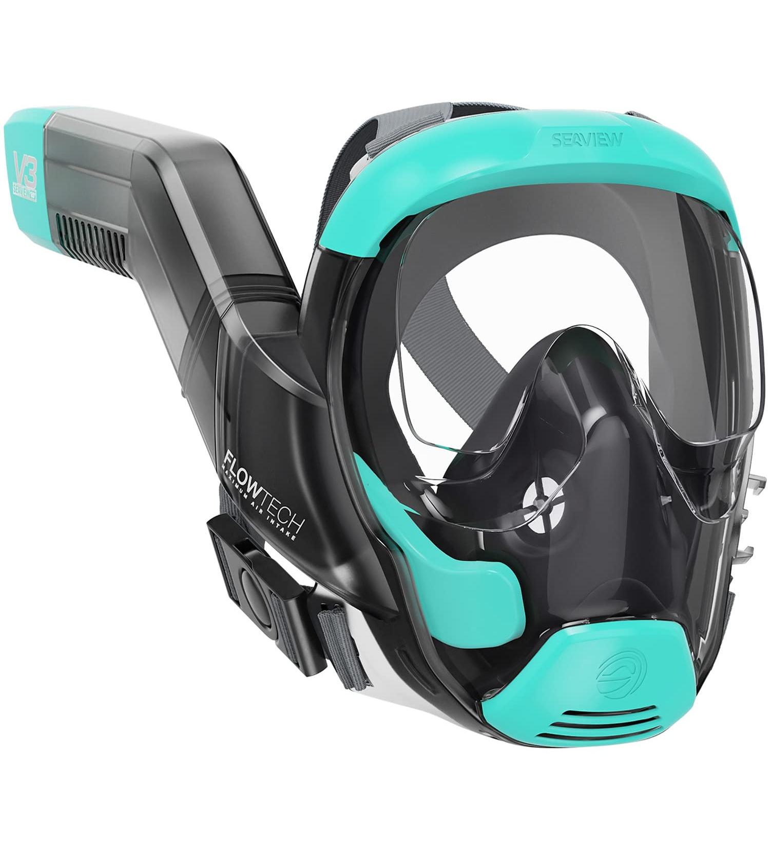 Seaview 180 V3 Full Face Snorkel Mask - Adults & Kids Snorkeling Gear, Seafoam Medium - Buy Online on GoSupps.com