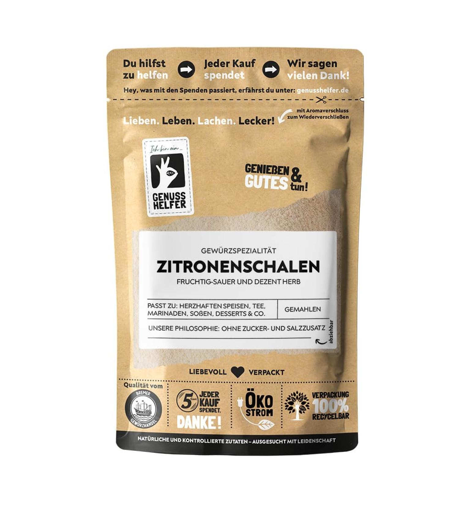 Bremer Gew rzhandel Ground Lemon Peel Powder 50g - Premium Lemon Flavoring for Cooking & Baking - Buy Online on GoSupps.com