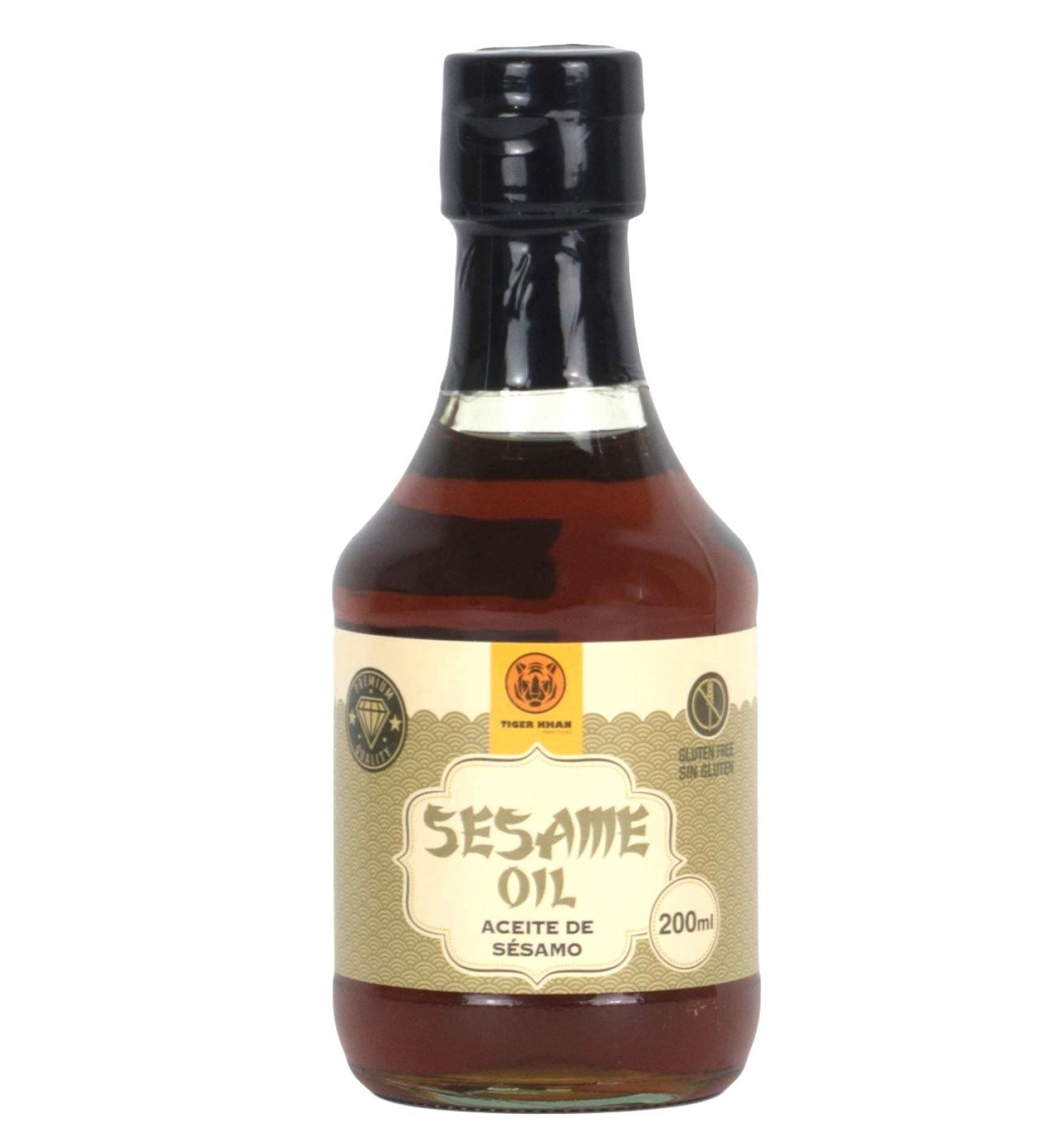 TIGER KHAN - Sesame vegetable oil to enhance the flavor of your meals - Ideal for seasoning and alignment - 2