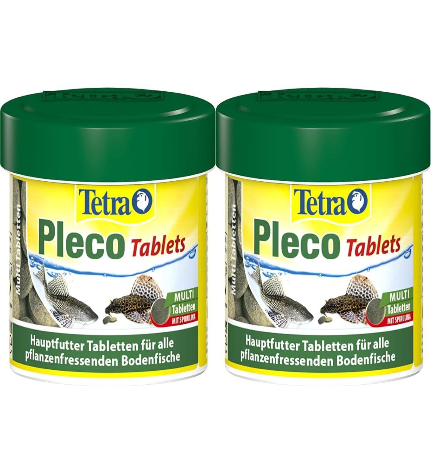 Tetra Pleco Tablets - Nutrient-Rich Fish Feed for Herbivorous Bottom Fish - 120 Tablets (2-Pack) - Ideal for Catfish & More - Buy Online on GoSupps.com