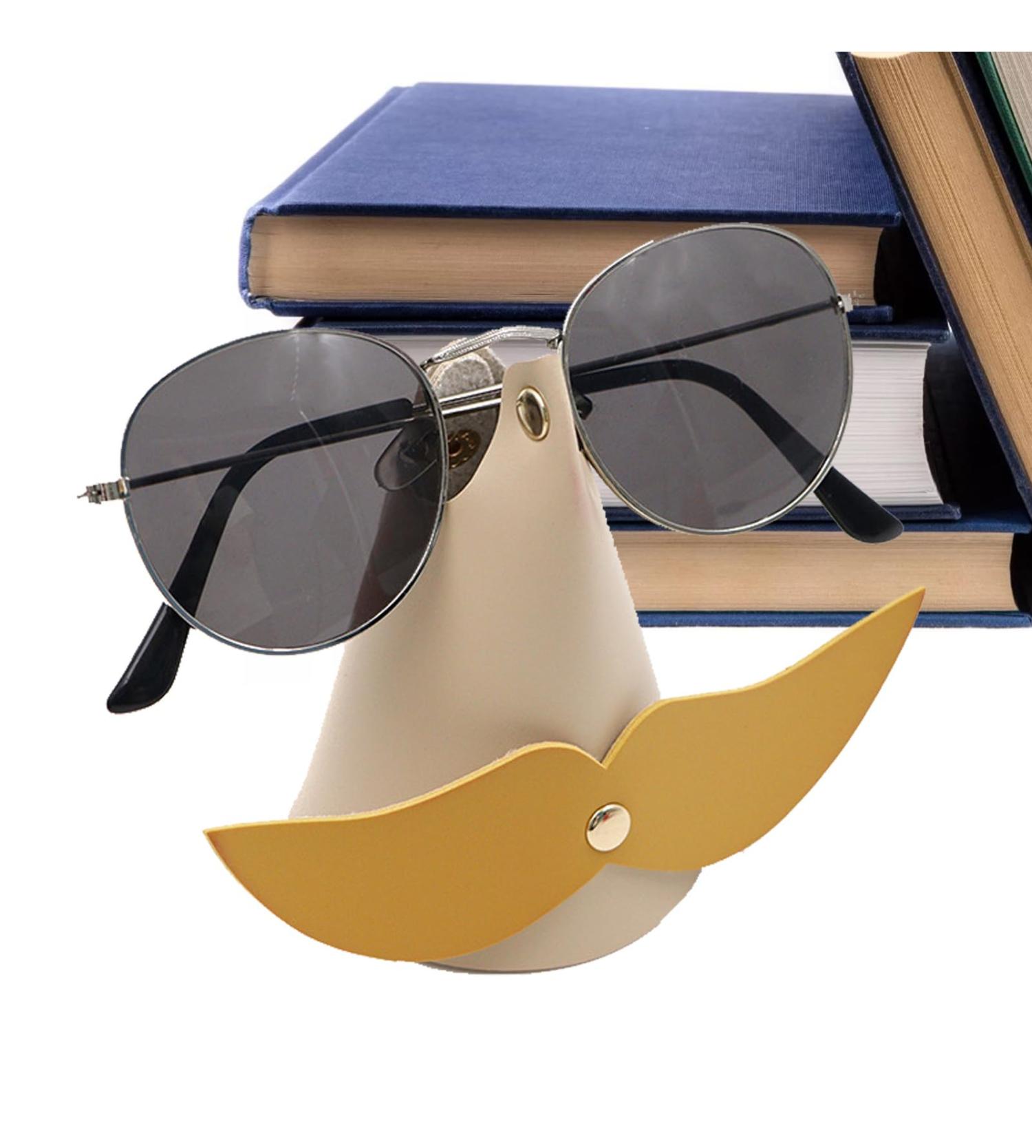 ITRIMAKA Beard Glasses Holder | Creative Glasses Stand for Sunglasses & Eyewear - Unique Nose-Shaped Design - Buy Online on GoSupps.com